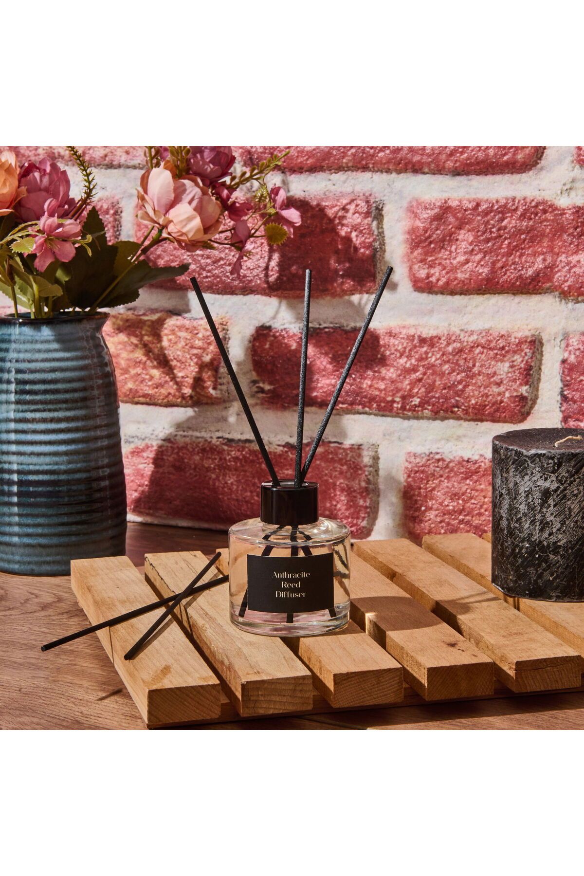 ASPARTAM Deco Anthracite Çubuklu Oda Kokusu - Şeffaf - 100 ml