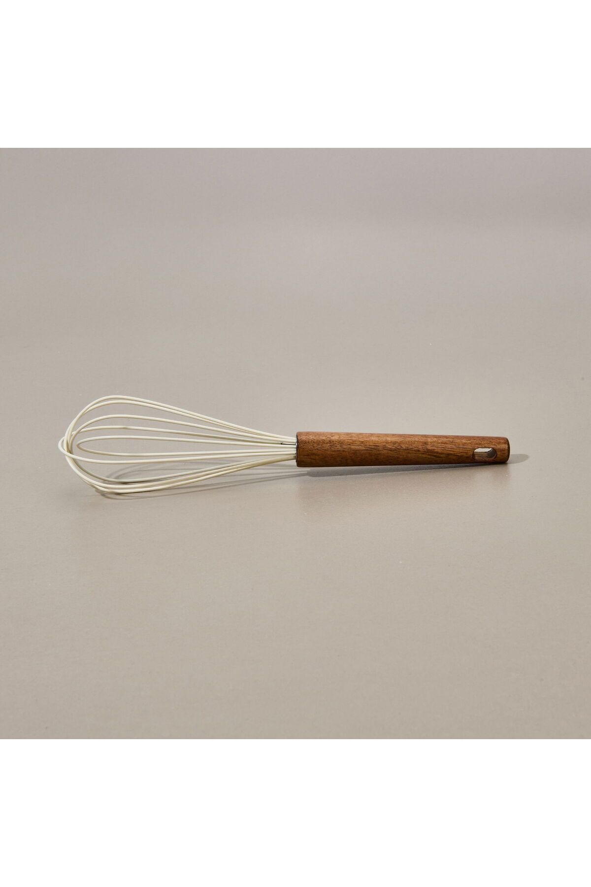 MATMEL Akasya Saplı Silikon Çırpıcı - Kahverengi / Krem - 30 cm