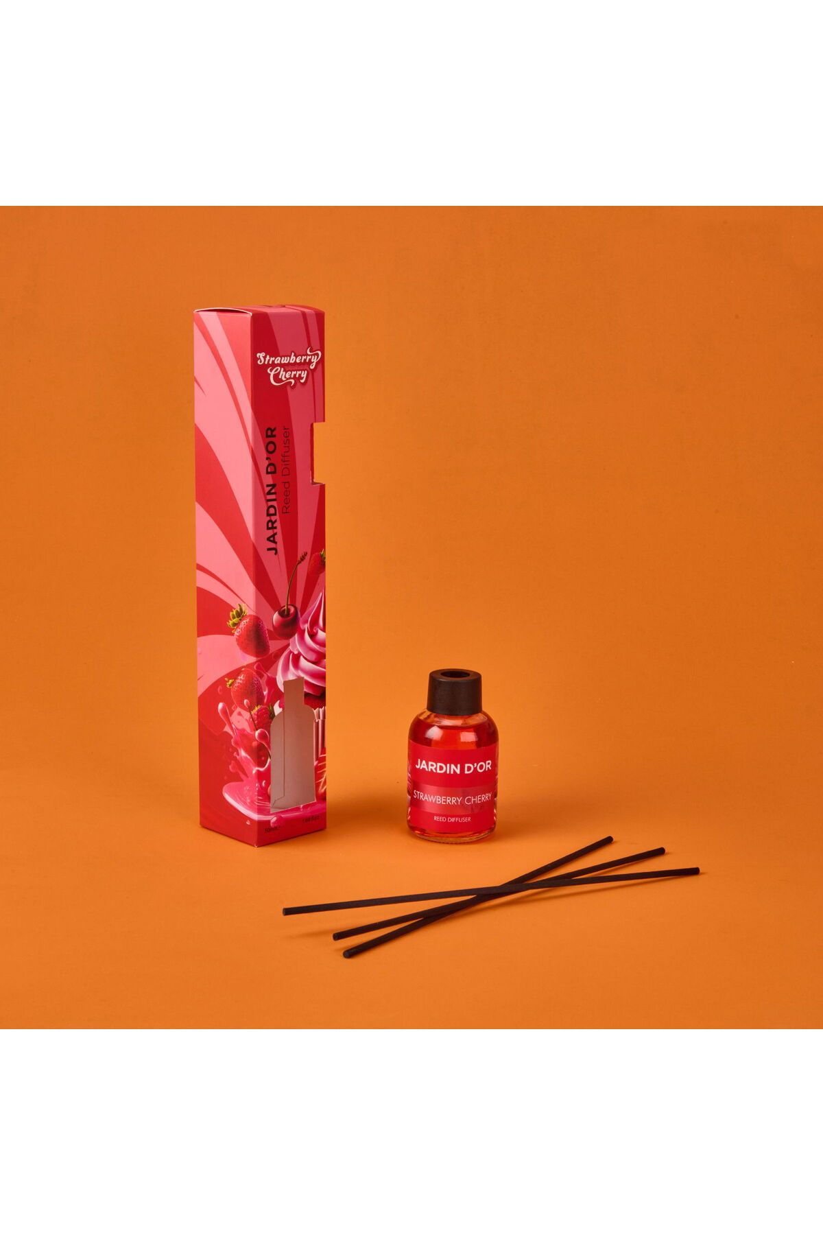 ASPARTAM Jardinn D'or Strawberry Cherry Oda Kokusu - Şeffaf - 50 ml