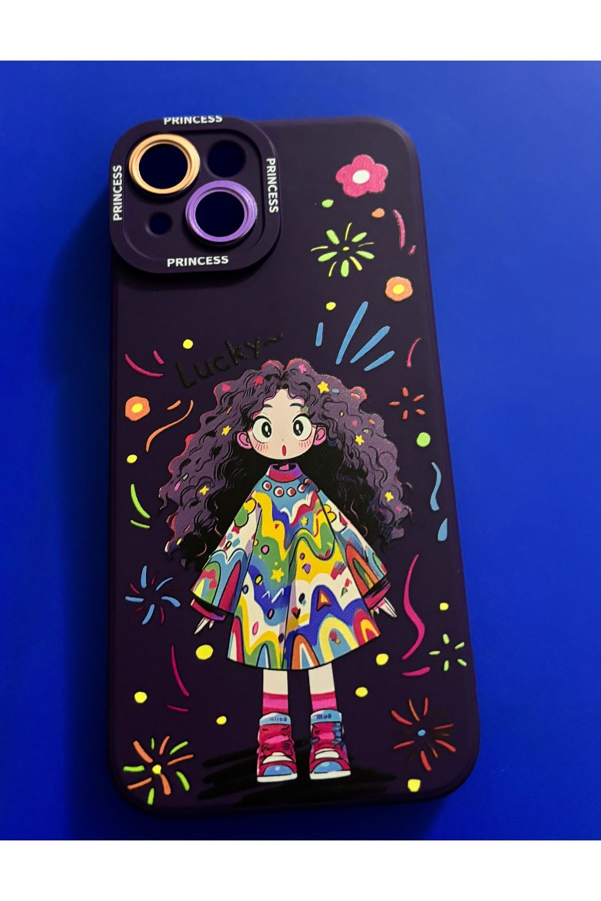 Store İphone 14 Kamera Korumalı Desenli Silikon Kılıf