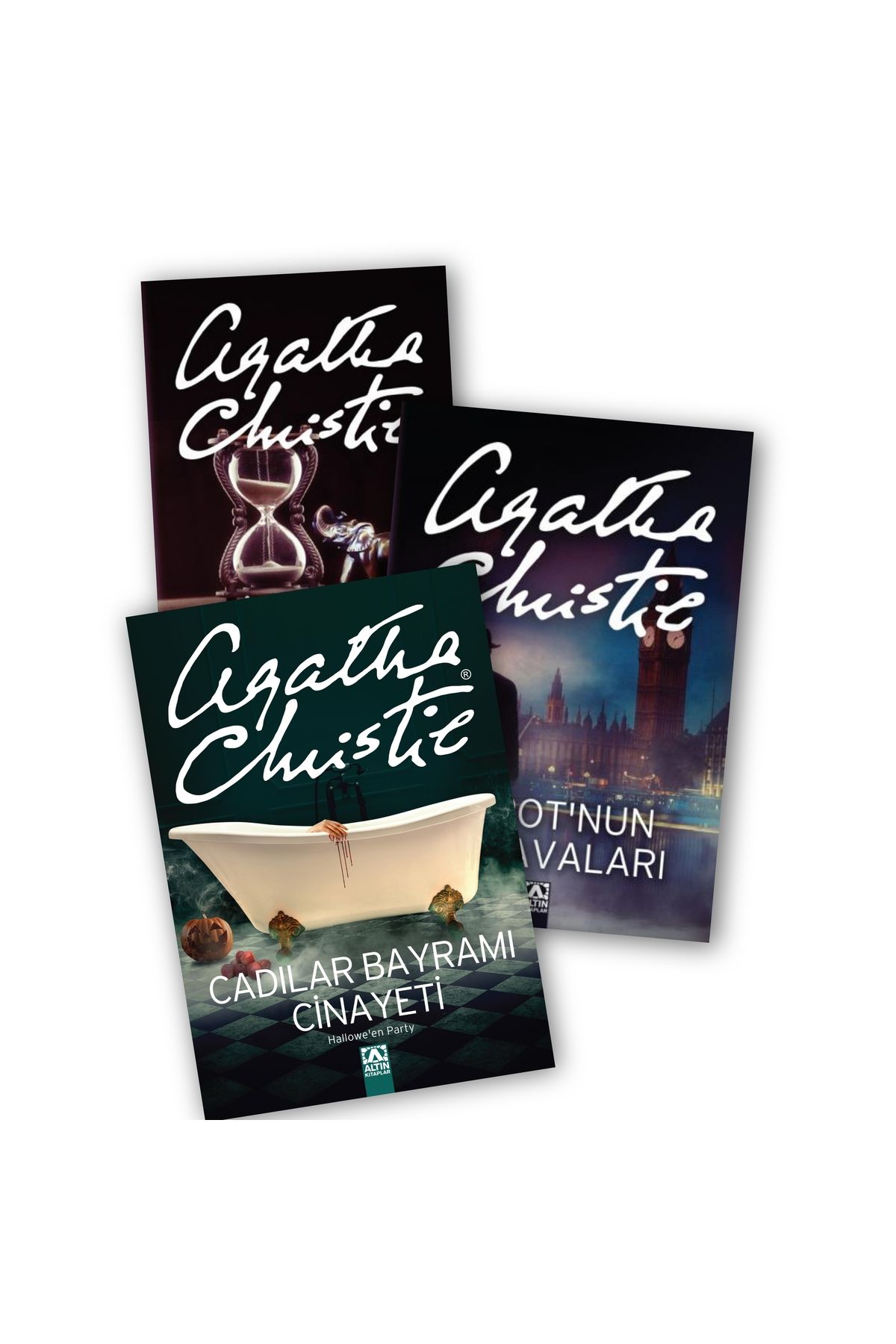 Altın Kitaplar Hercule Poirot 13. Üçleme Filler De Hatırlar - Poirot'un Ilk D. - Cadılar Bayramı C. Agatha Christie