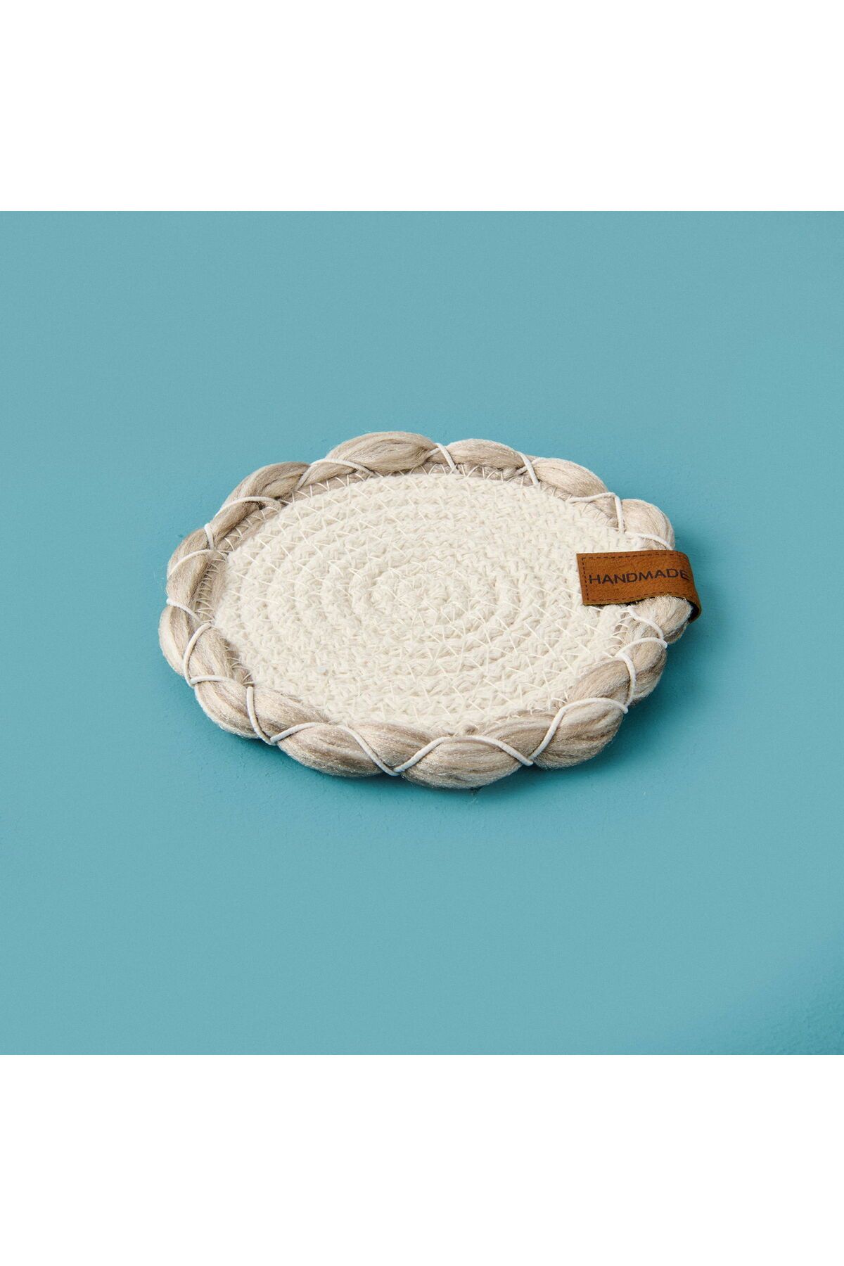 ASPARTAM Soft Laetus Bardak Altlığı - Ekru / Bej - 13x13 cm
