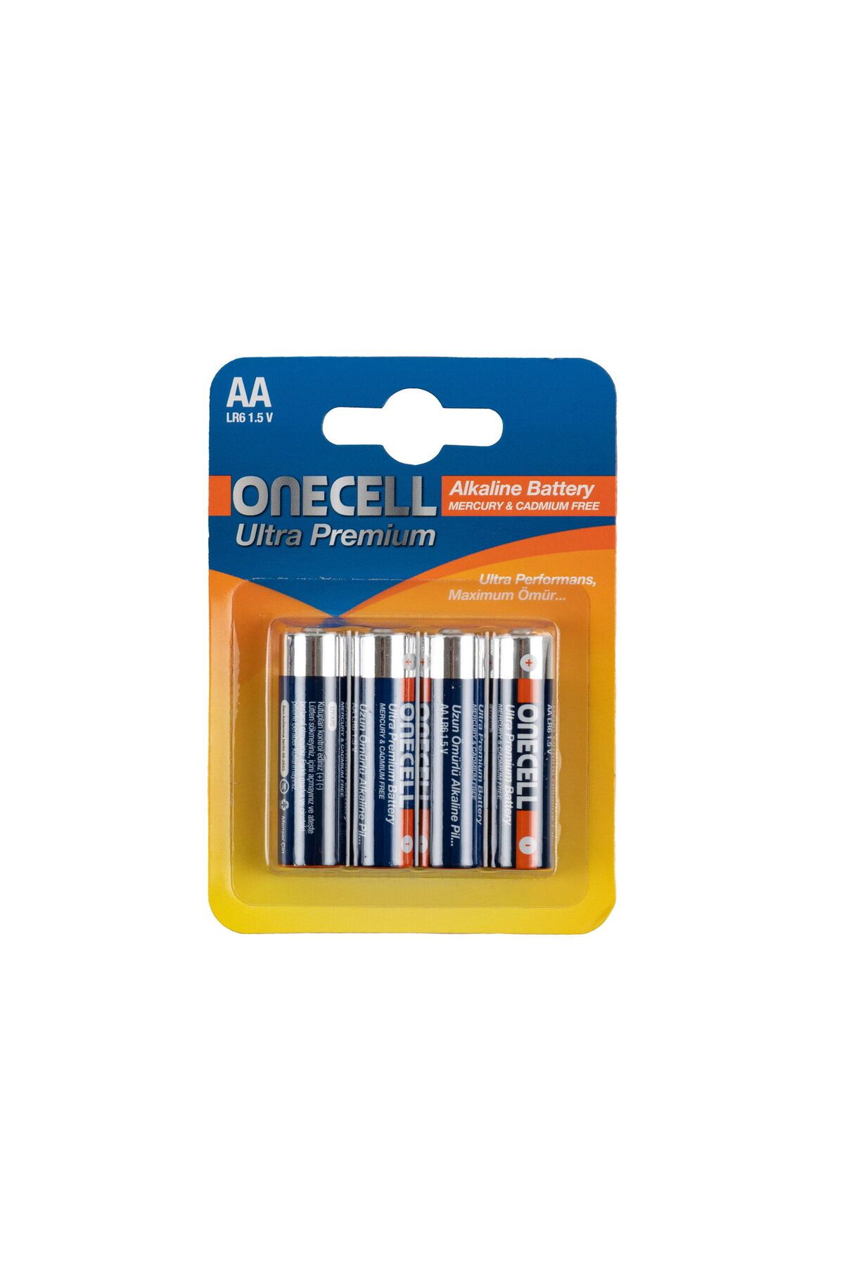 ASPARTAM Onecelll Ultra Premium Alkalin 1,5 V. 4'lü AA Boy Pil