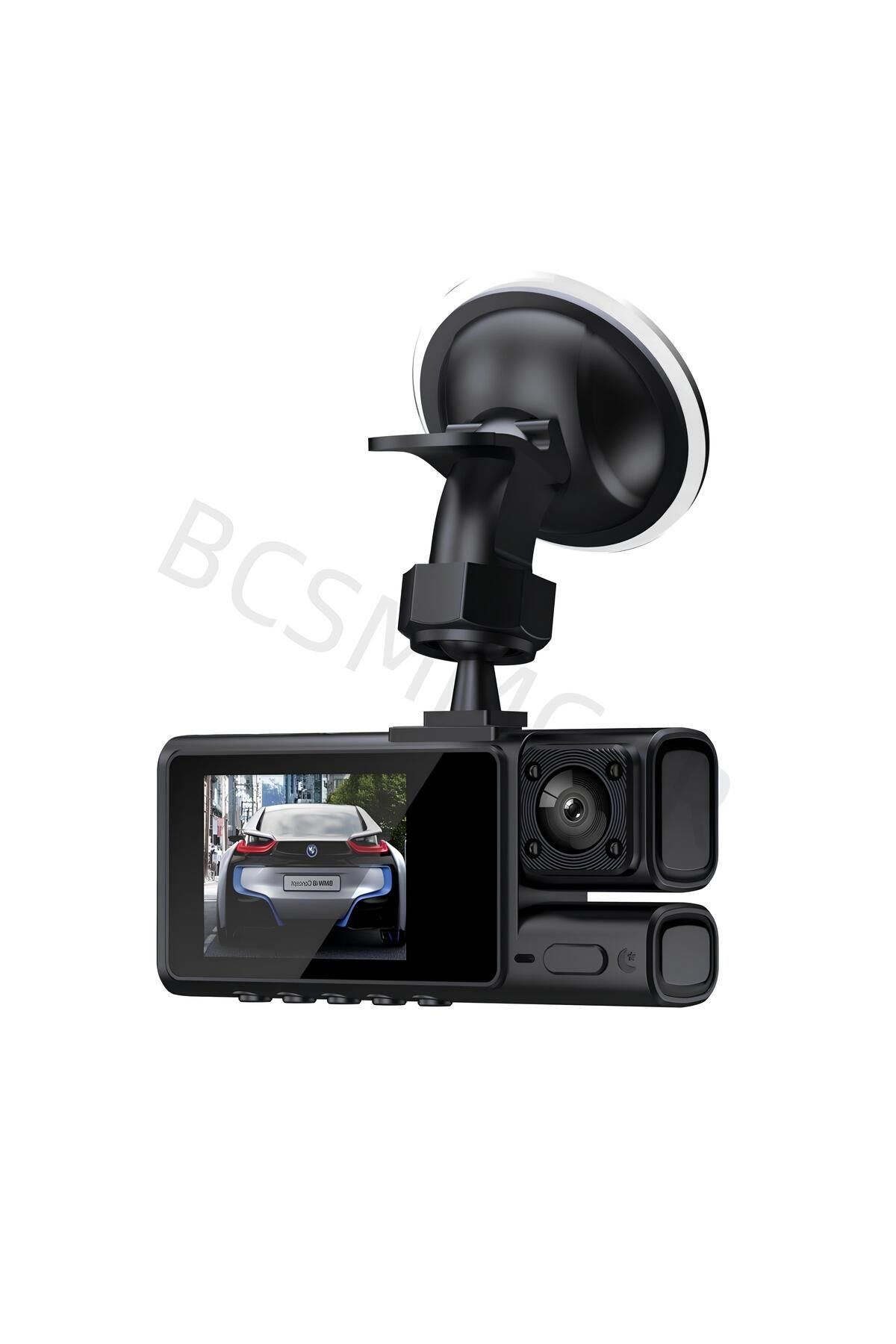 NOMTEKNO Araç Kamerası İÇ VE DIŞ Full HD Gece Görüşlü Trafik Kayıt Cihazı 3KAMERA ARAÇ İÇİ DIŞ ÖN VE ARKA
