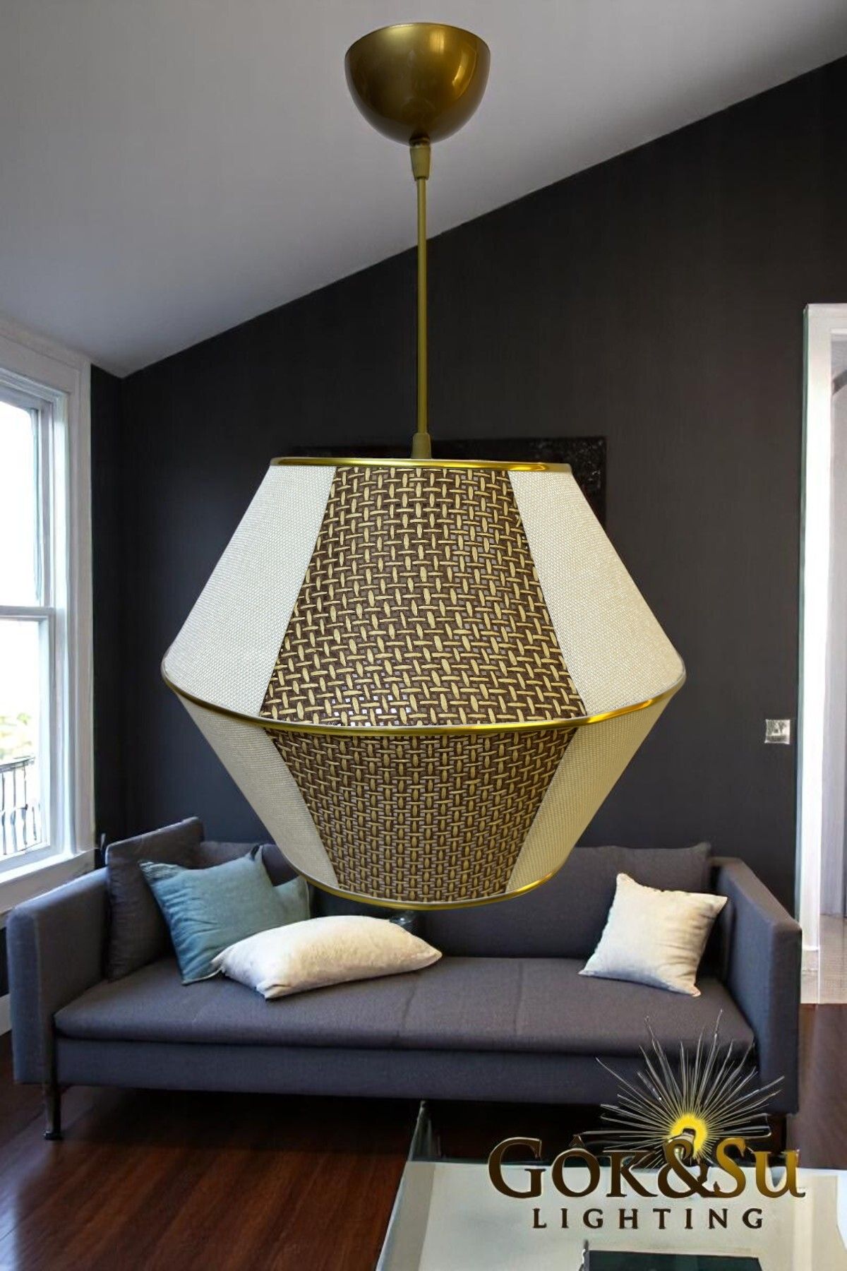 Göksu Lighting RATTAN SİNA MODEL - BOHEM RUSTİK PİNTEREST MODERN AVİZE AYDINLATMA