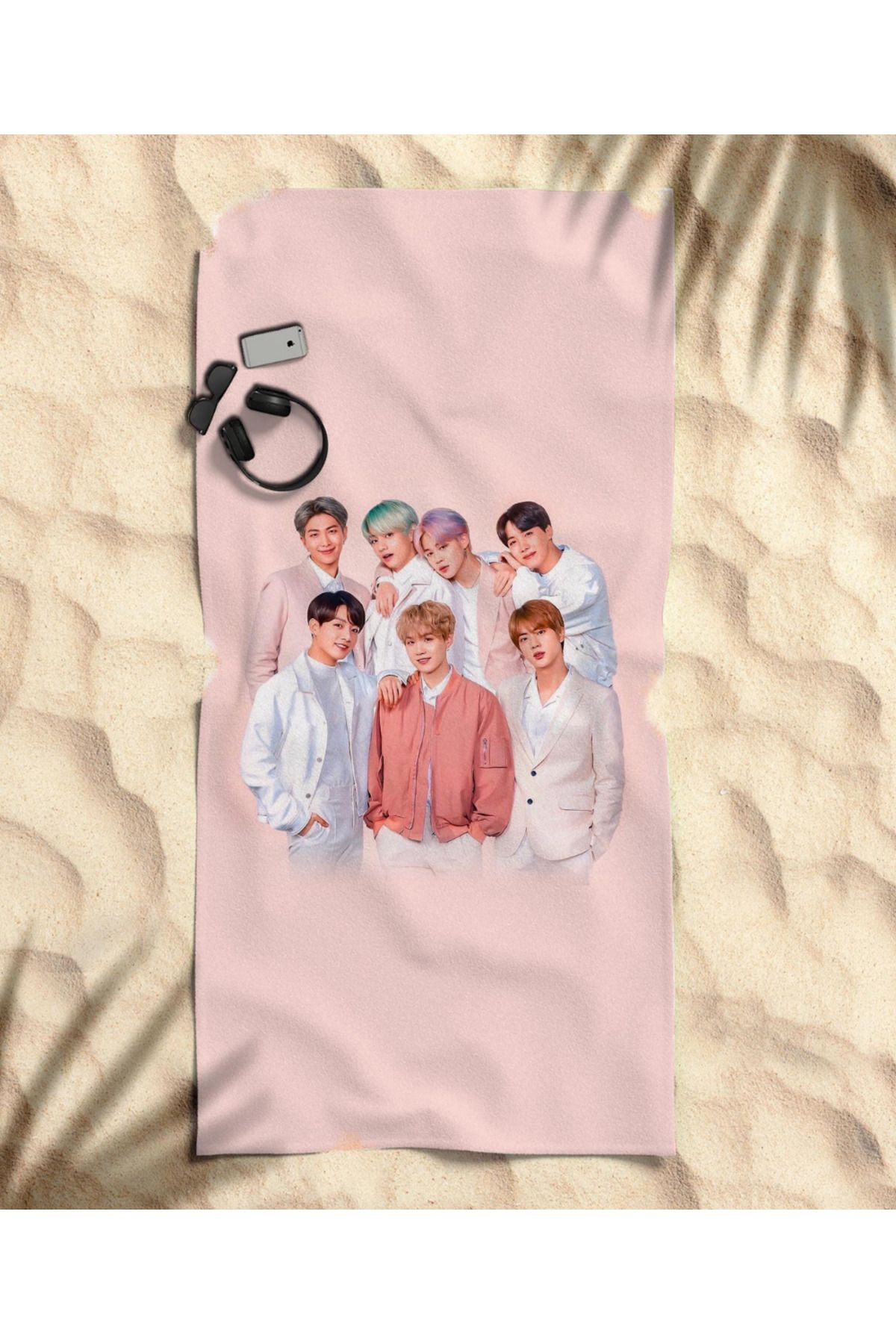 hediyechy BTS Temalı Plaj Havlusu