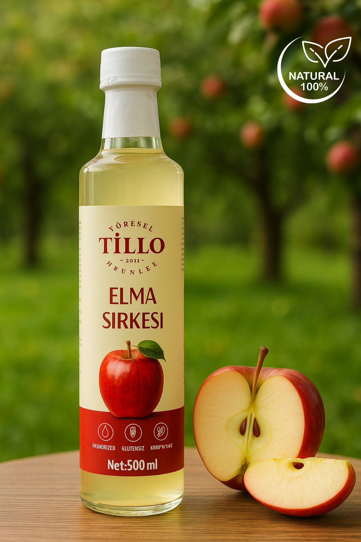 Tillo Yöresel Elma Sirkesi Net 500 Ml