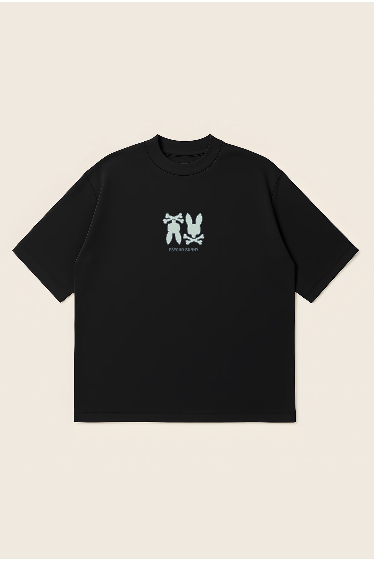 Moon Dancer Psycho Reverse Essential Unisex Oversize Baskılı Boxy Fit Kalın Kumaşlı T-shirt