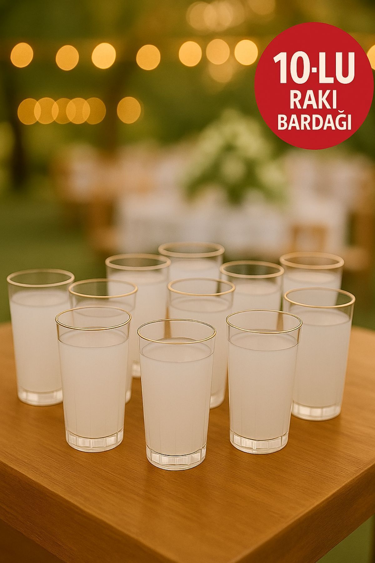 Open Home Concept 10 Adet Rakı Bardağı – Düğün, Davet, Organizasyon,parti Için Şeffaf Plastik, Dayanıklı Ve Hijyenik