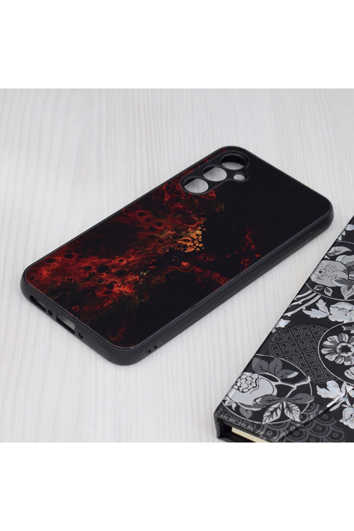 Techsuit-Case for Samsung Galaxy A34 5G - Techsuit Glaze Series - Red Nebula 3