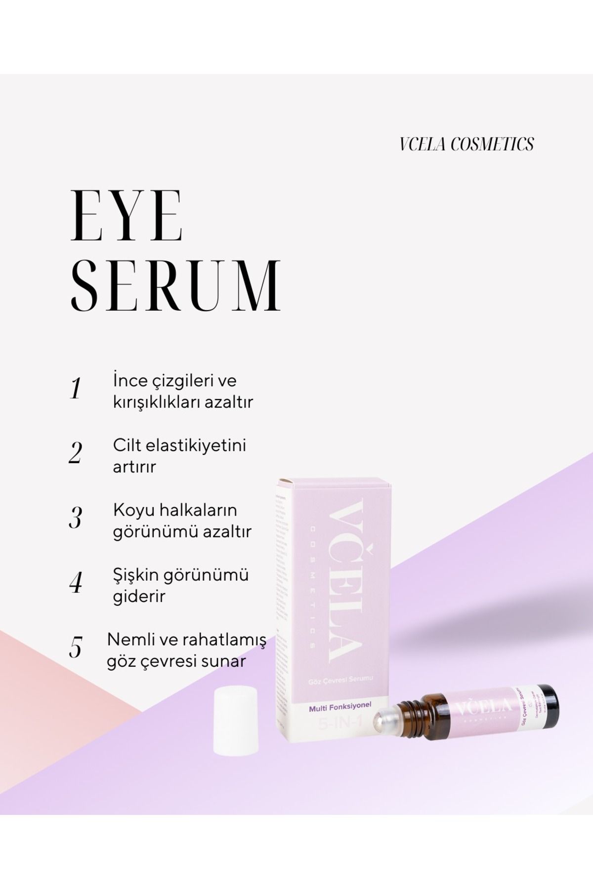 VCELA Doğal Göz Altı Morlukları Ve Şişkinlikler Için Göz Çevresi Serum Yaşlanma Karşıtı