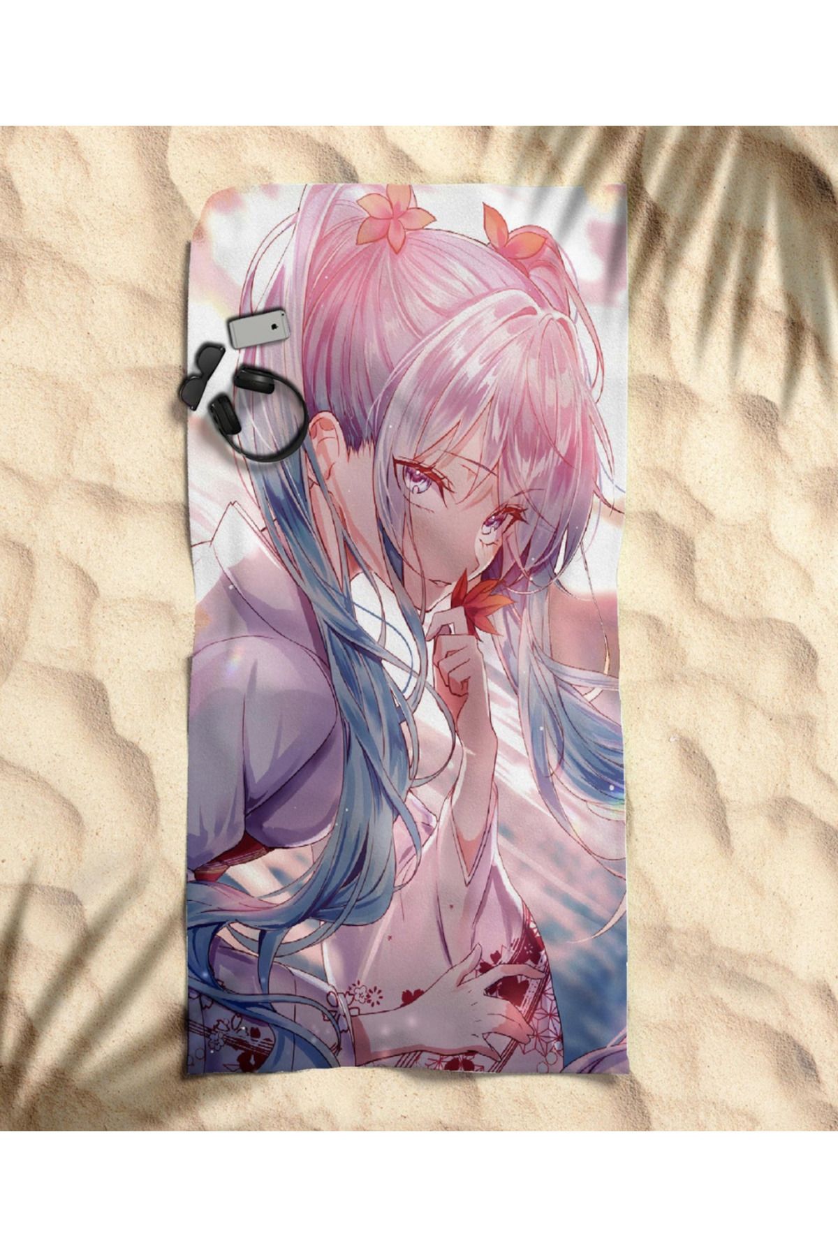 hediyechy Anime Temalı Plaj Havlusu
