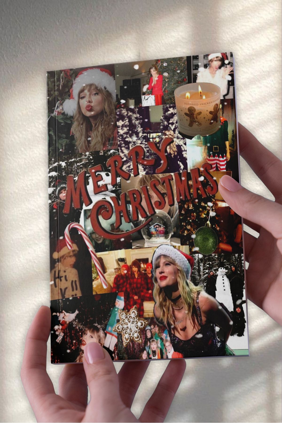 Ludios Yılbaşı Özel Taylor Swift Kolaj A5 Çizgisiz Günlük Hediyelik Günlük Defter (50 Sayfa)