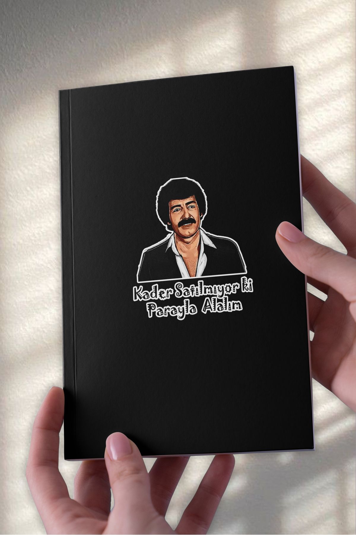 Ludios Müslüm Baba Kader Tasarımlı Desenli A5 Çizgisiz Defter (50 Sayfa)