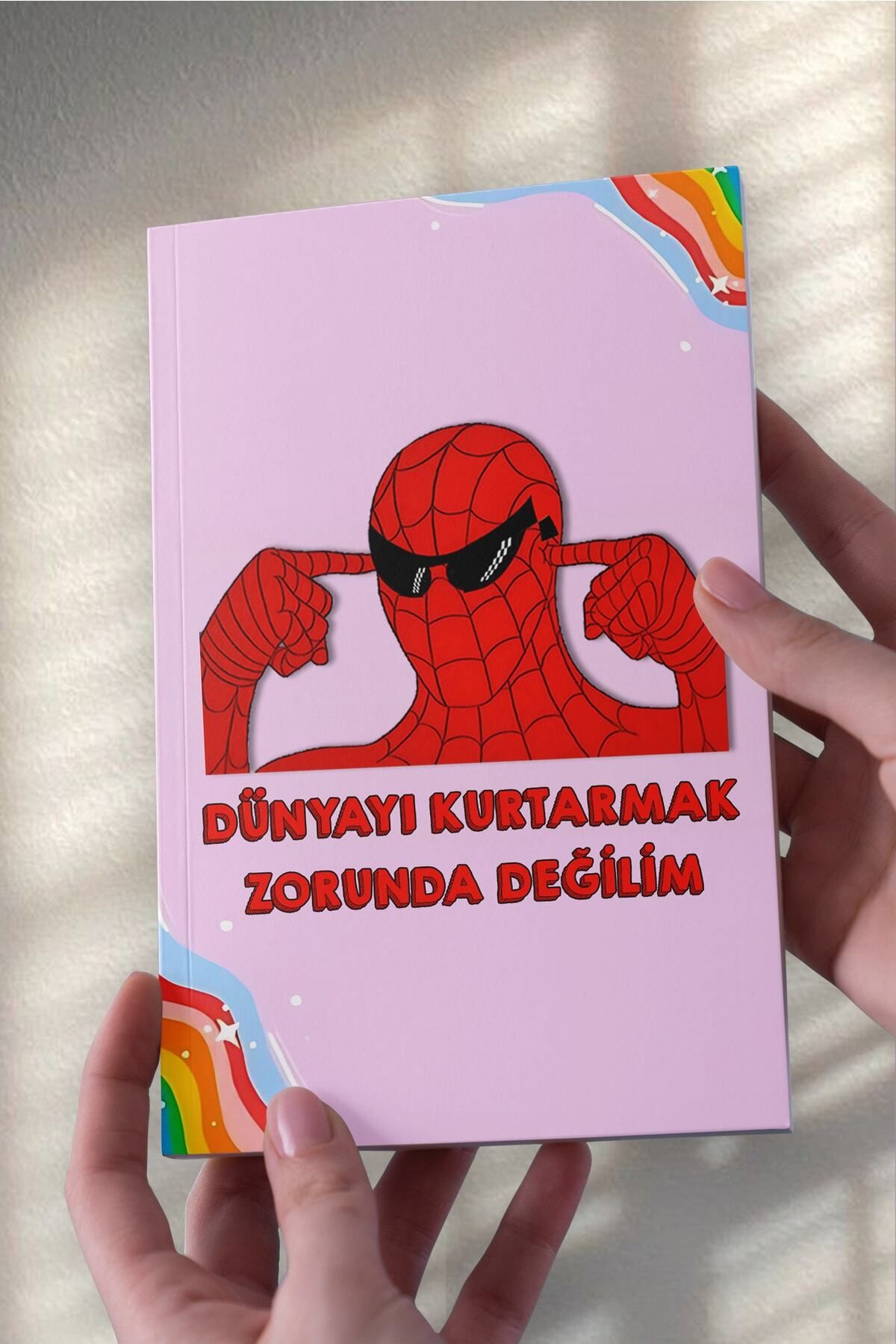 Ludios Örümcekmen Zorunda Mıyım ? A5 Çizgisiz Defter (50 Sayfa)