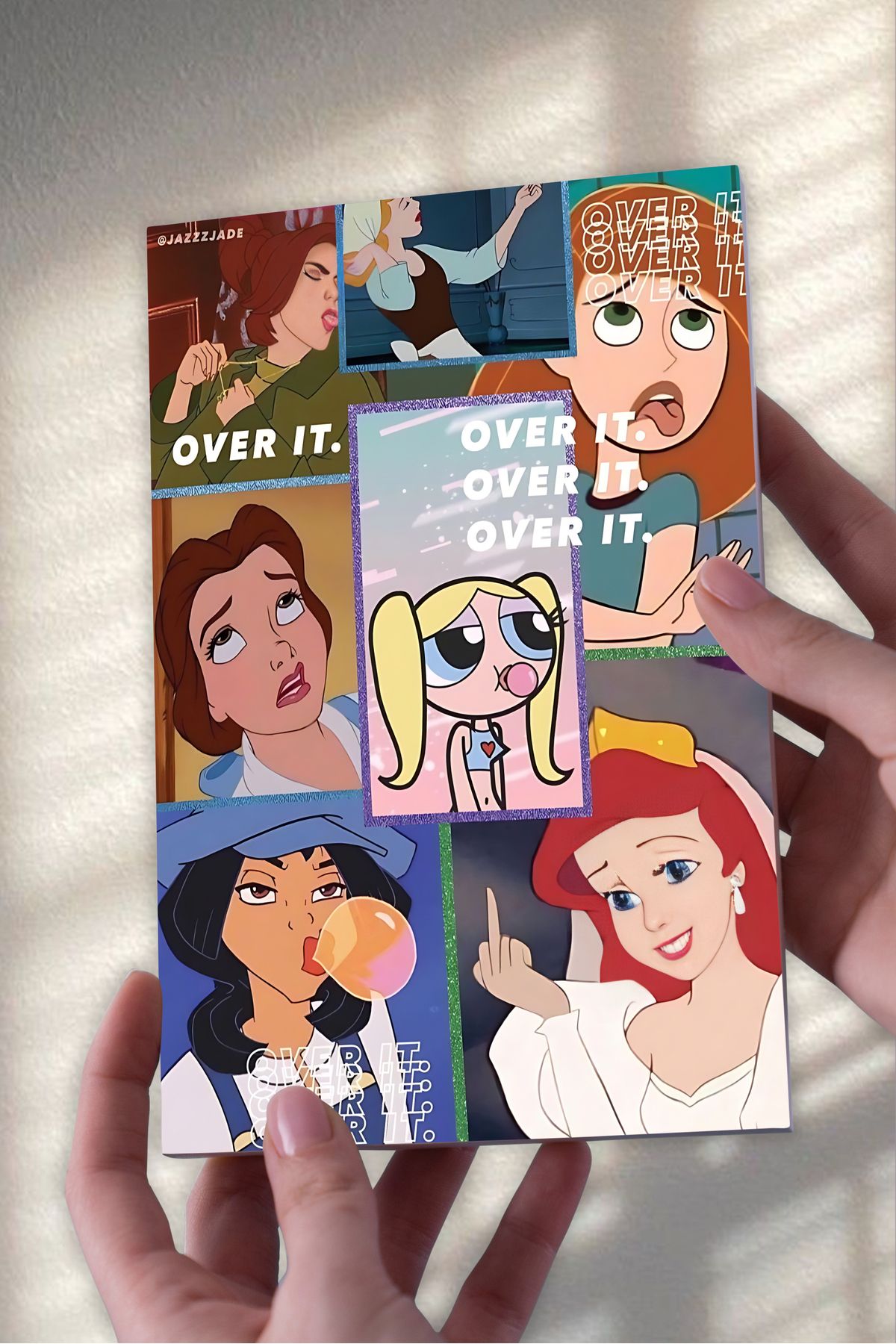 Ludios Over It Kolaj A5 Çizgisiz Günlük Hediyelik Günlük Defter (50 Sayfa)