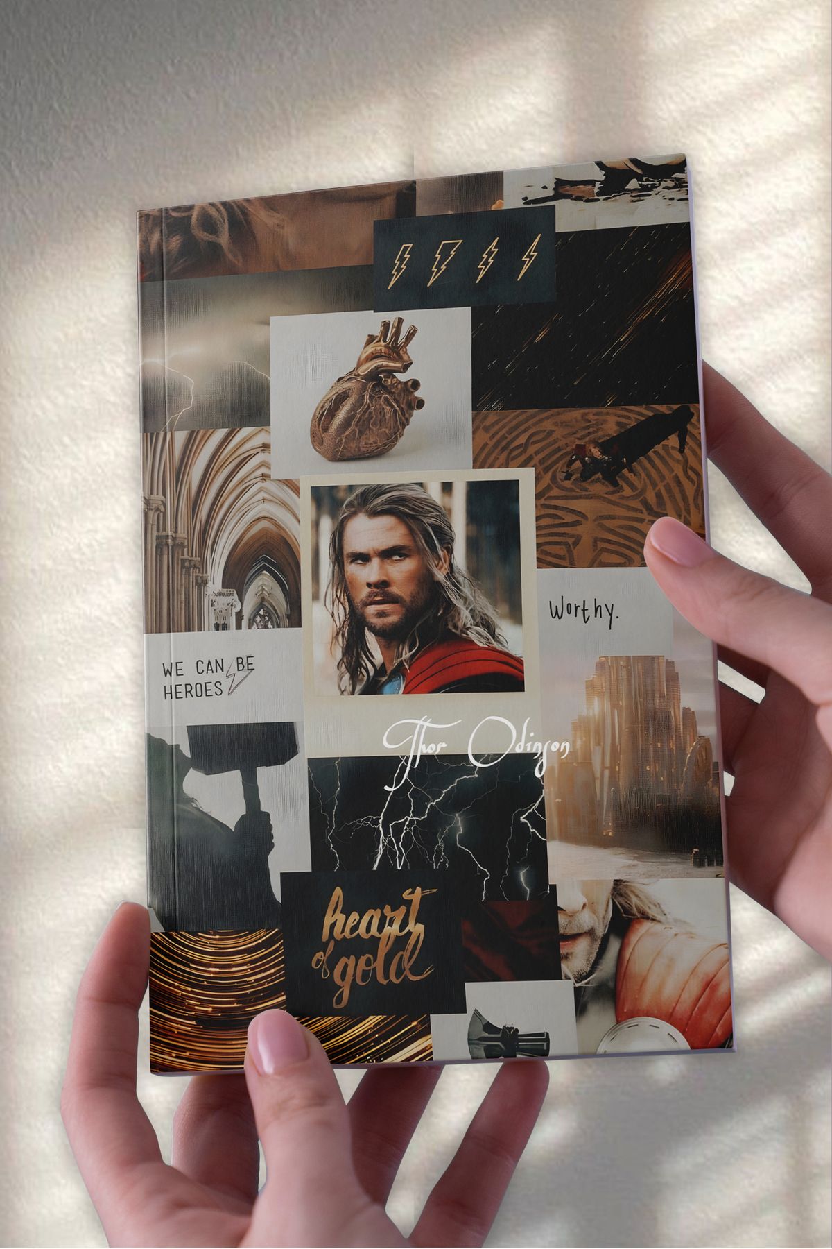 Ludios Thor Kolaj A5 Çizgisiz Günlük Hediyelik Defter (50 Sayfa)