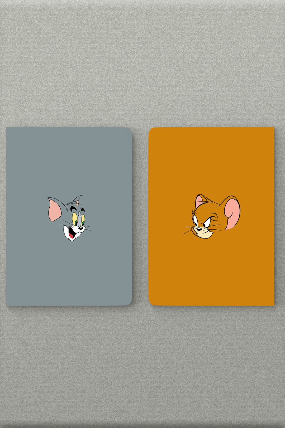 Ludios 2'li Tom & Jerry Tasarımlı A5 Çizgisiz Hediyelik Not Defteri, Günlük (50 Sayfa) [2Adet]