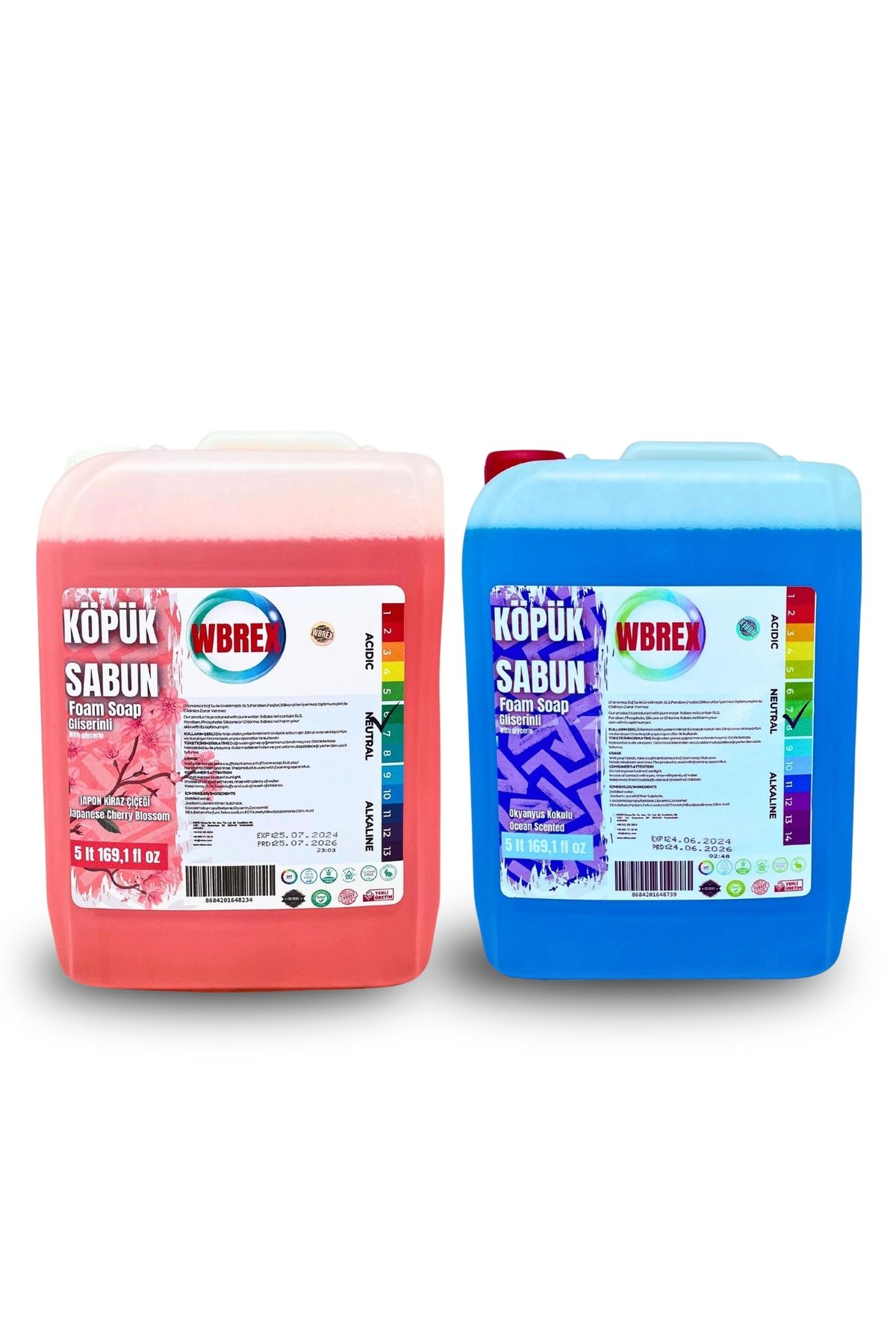 WBREX Premium Köpük Sabun Avantajlı Paket Japon Kiraz & Okyanyus