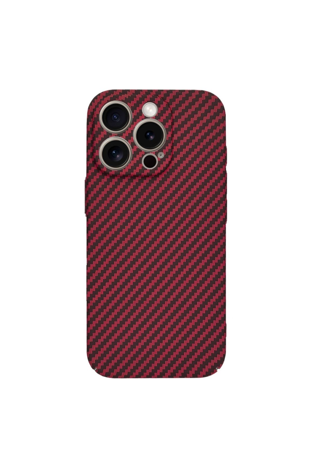 Techsuit-Husă pentru iPhone 15 Pro Max - Techsuit Carbonite FiberShell - Roșu 3