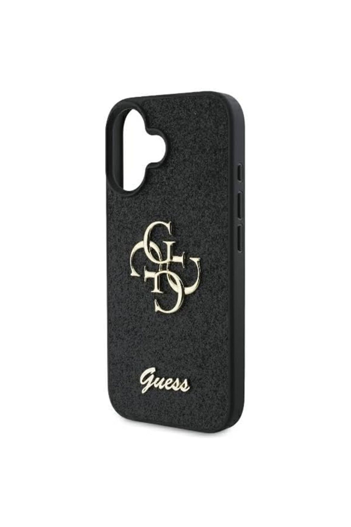 Guess-Carcasă pentru iPhone 16 Plus - Guess Glitter Fixed Big 4G (GUHCP16MHG4SGK) - Negru 6
