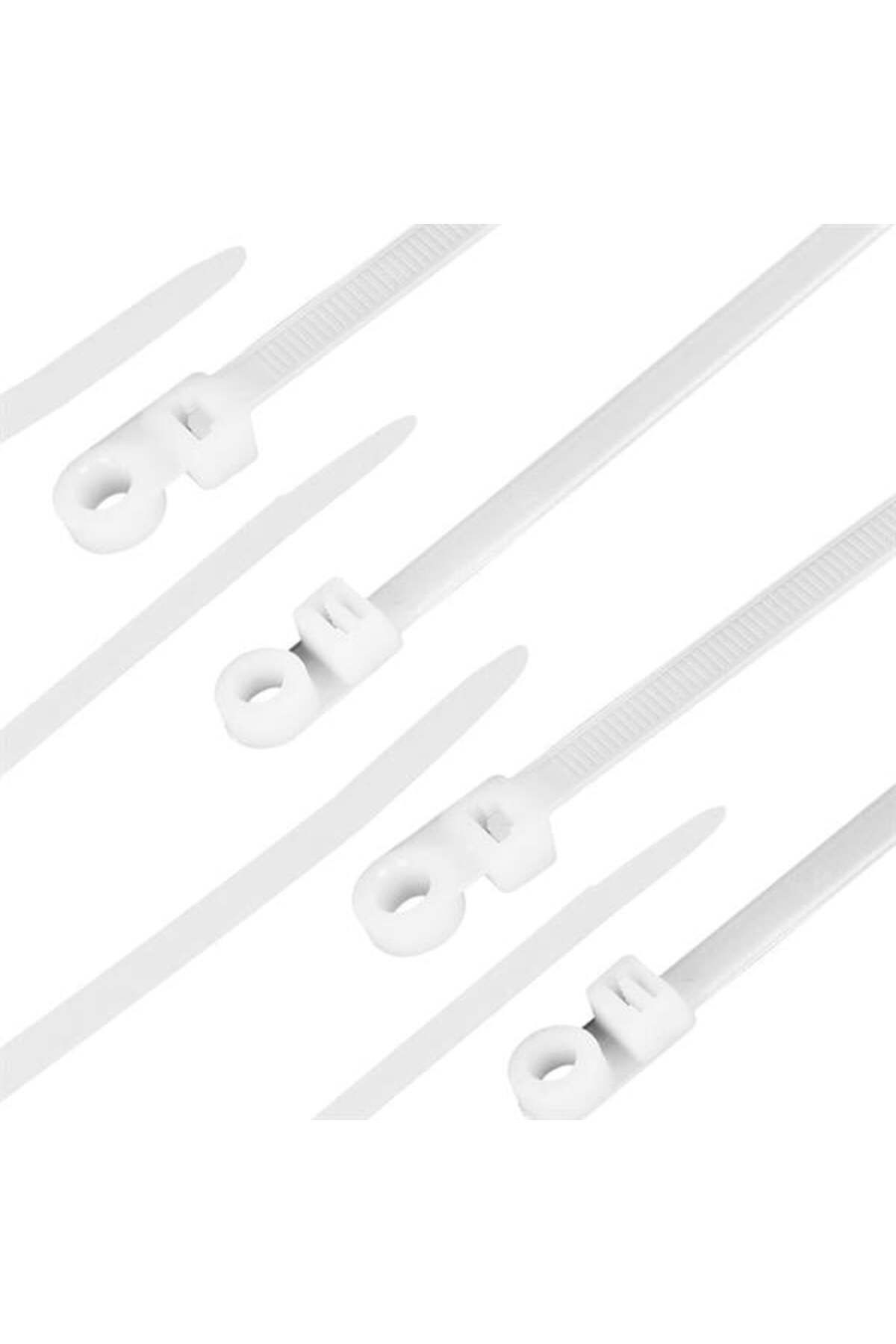 feifei Powermaster Pm-26329 Beyaz Delikli Kablo Bağı 2.5x100mm