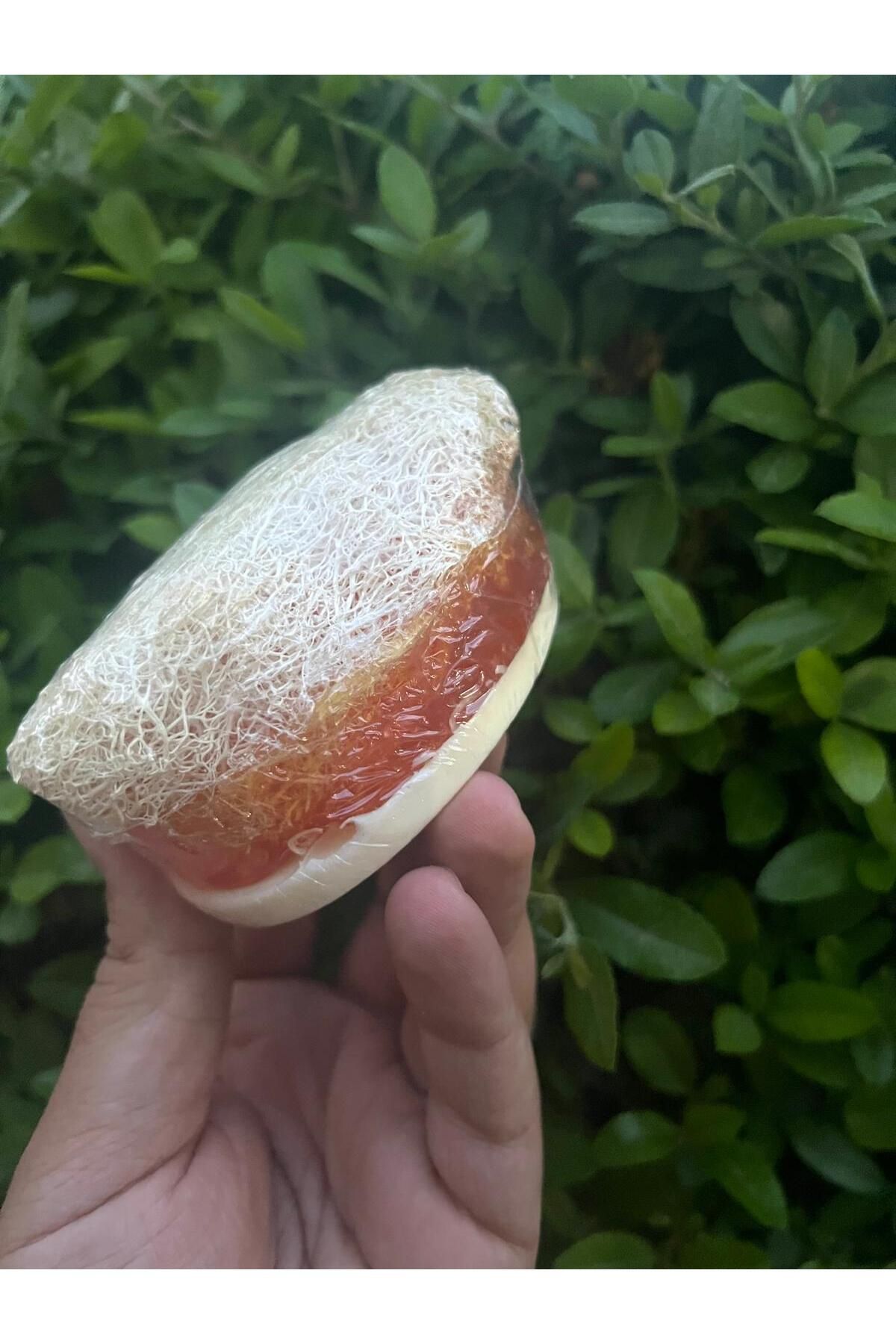aralmini Doğal Kabak Lifli Ballı Keçi Sütü Sabun