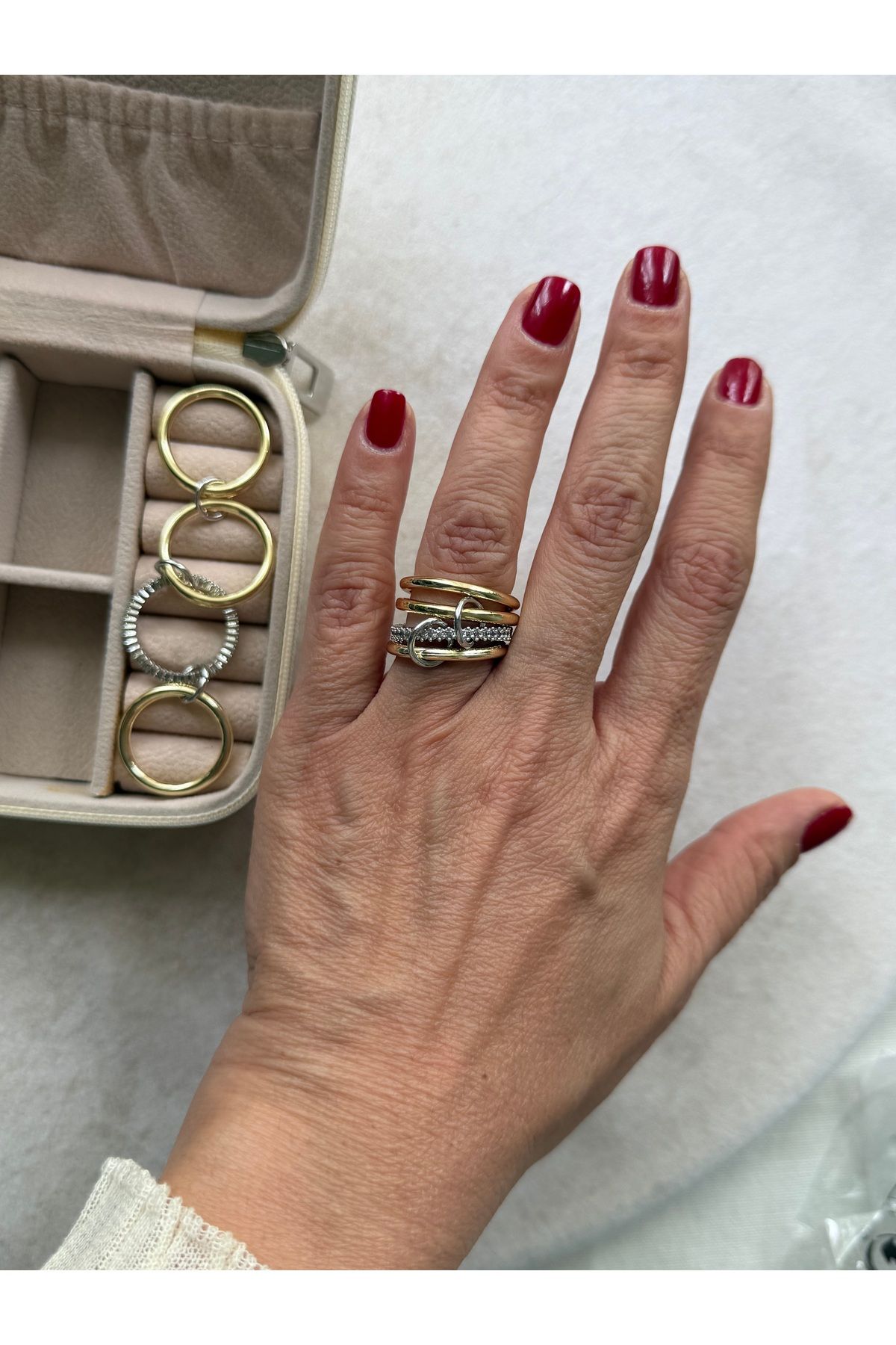 Rossetto Atelier Özel Üretim Bica 006 Yüzük ( Size 8 )