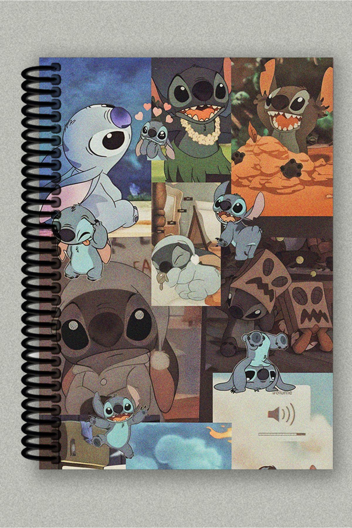 Ludios Stich Kolaj Spiralli A5 Çizgisiz Tuale Kapaklı Defter (200 Sayfa)