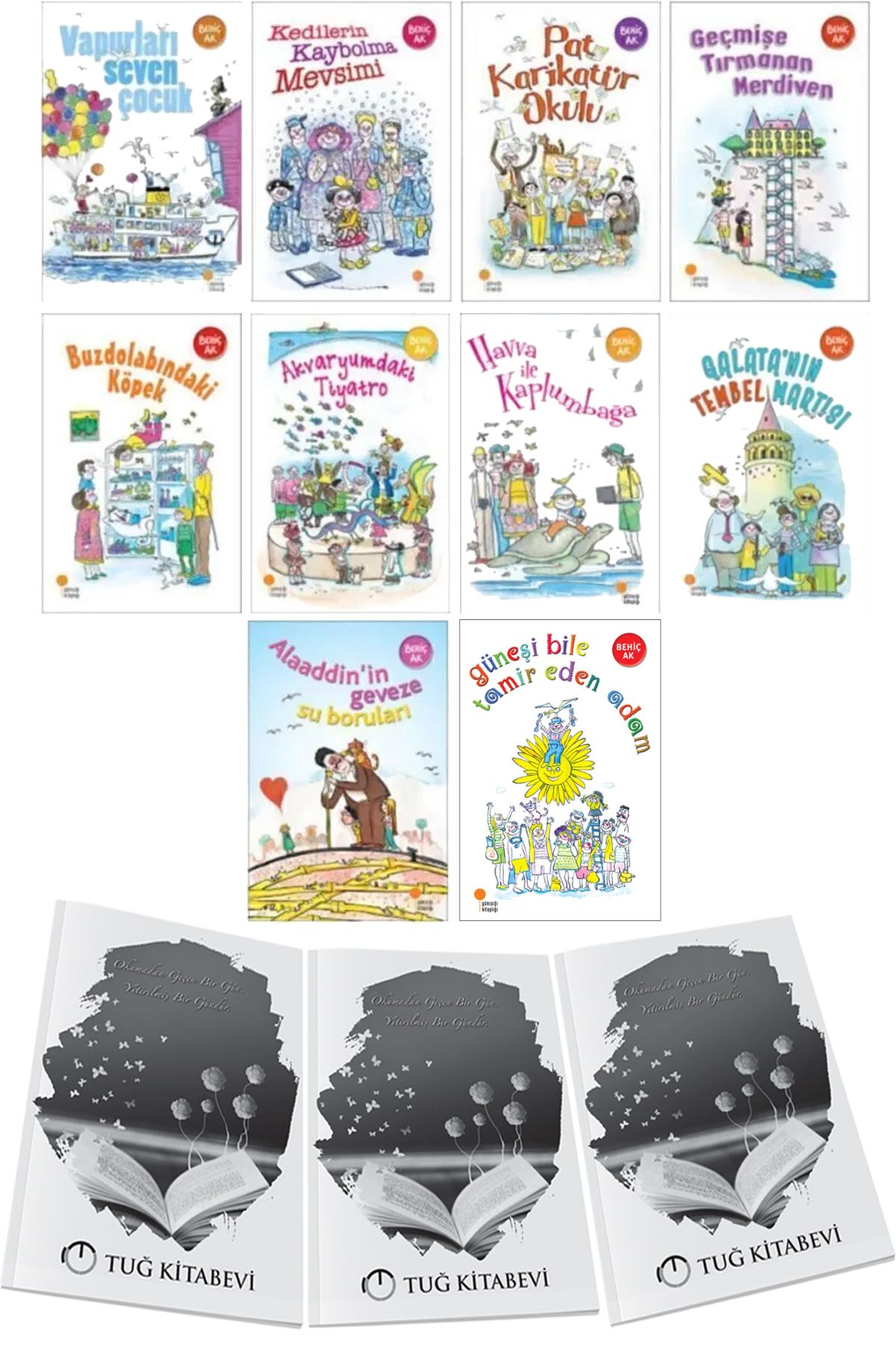 Günışığı Kitaplığı Behiç Ak Gülümseten Öyküler 10 Kitap Set + Hediye
