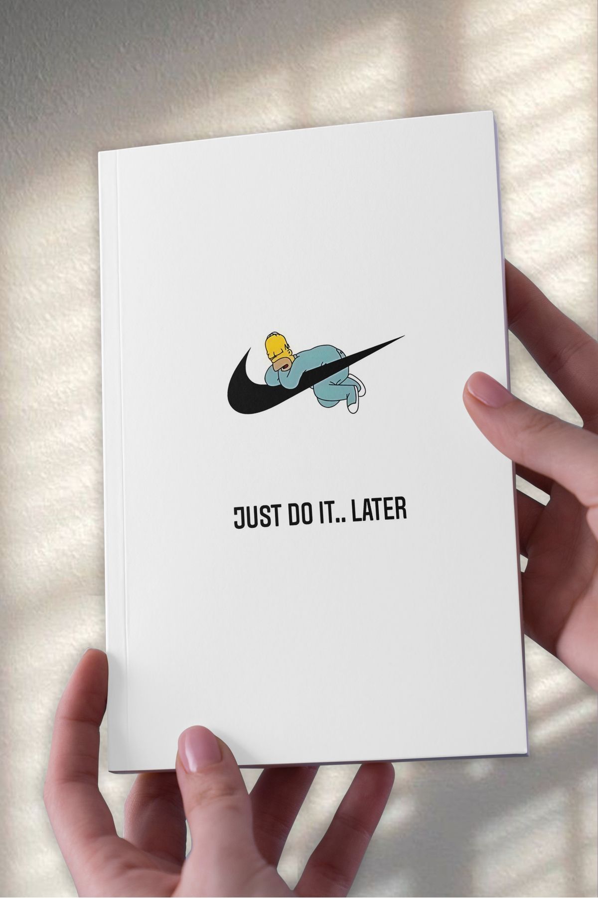 Ludios Homer The Simpsons Just Later Tasarımlı Desenli A5 Çizgisiz Defter (50 Sayfa)