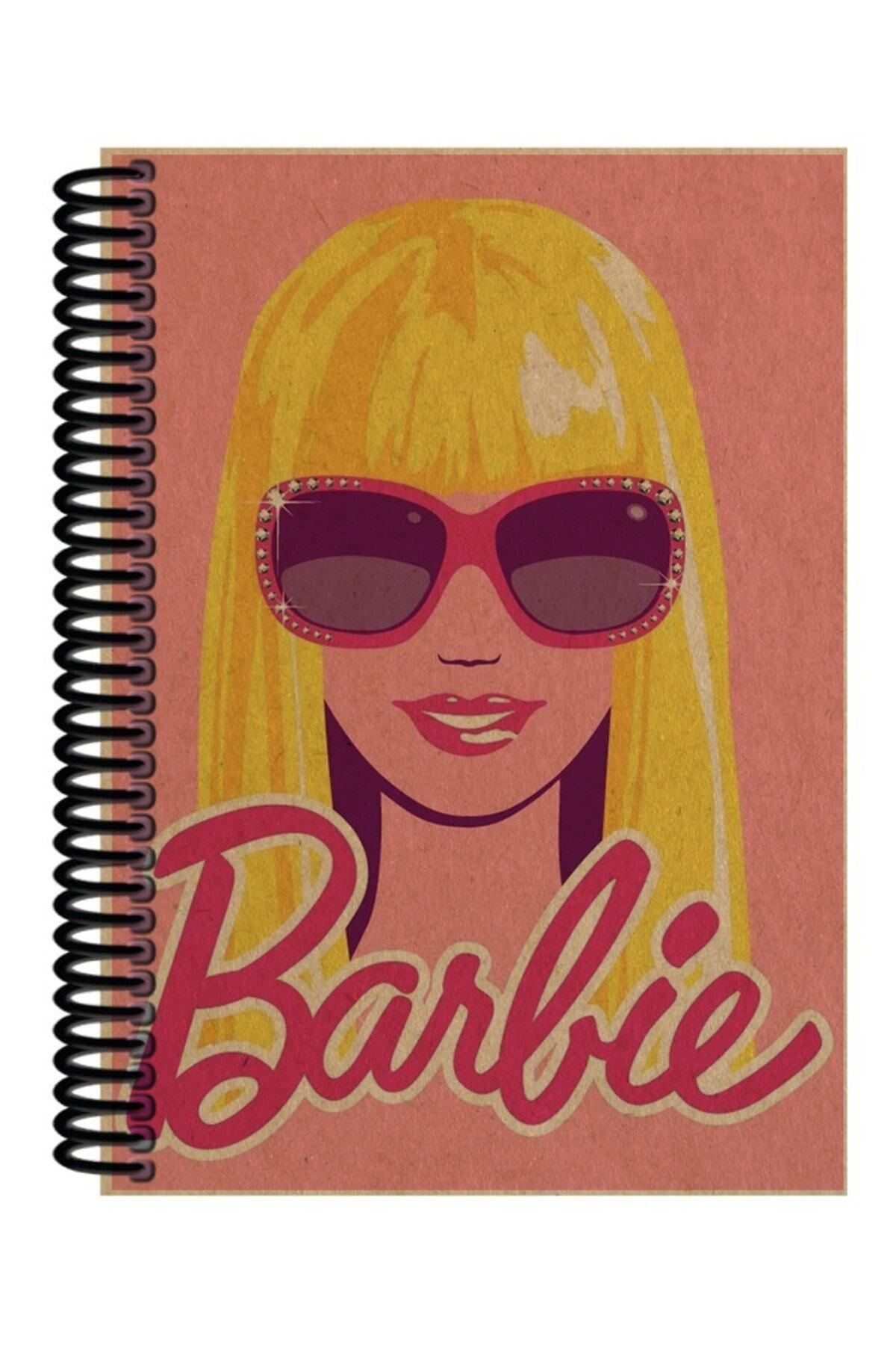 Ludios Gözlük Barbi Spiralli A5 Çizgisiz Defter (200 Sayfa)