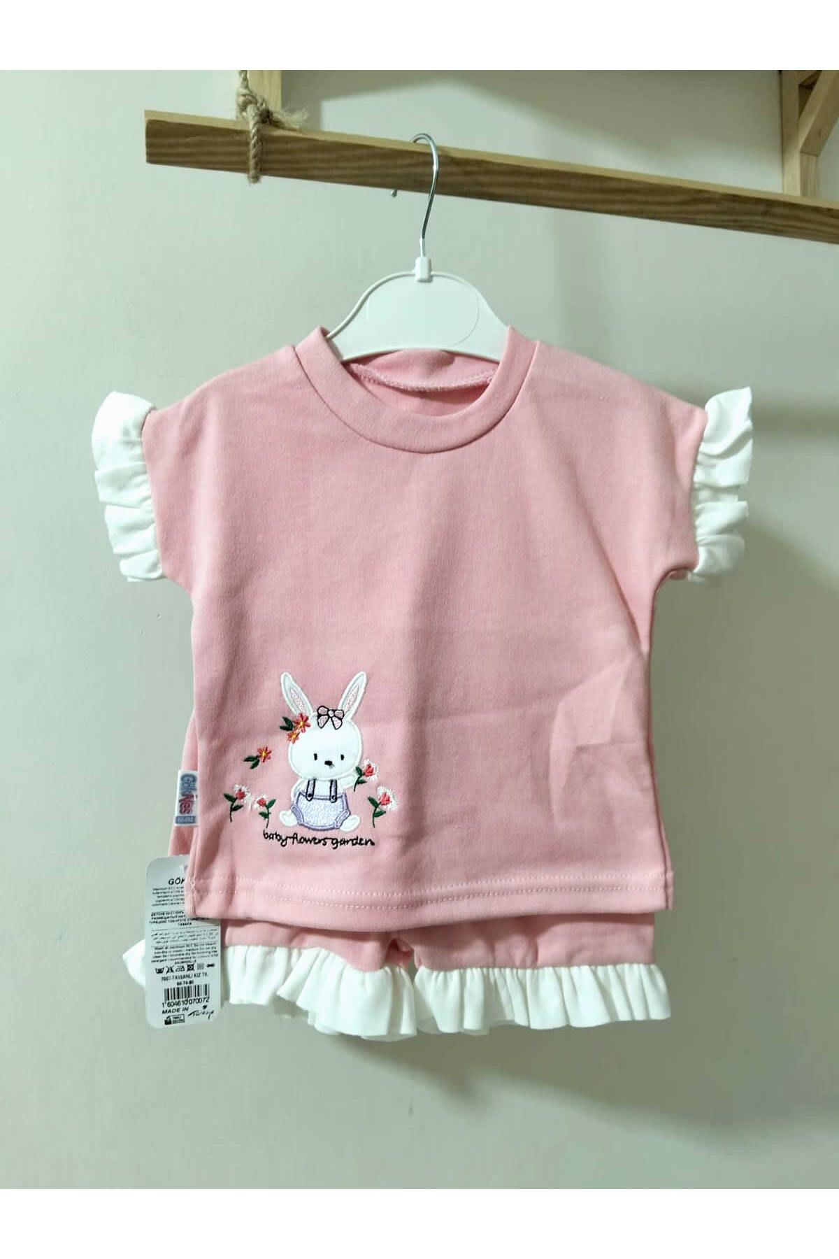 krm kerem bebe Fırfır Detaylı Bebek Takım
