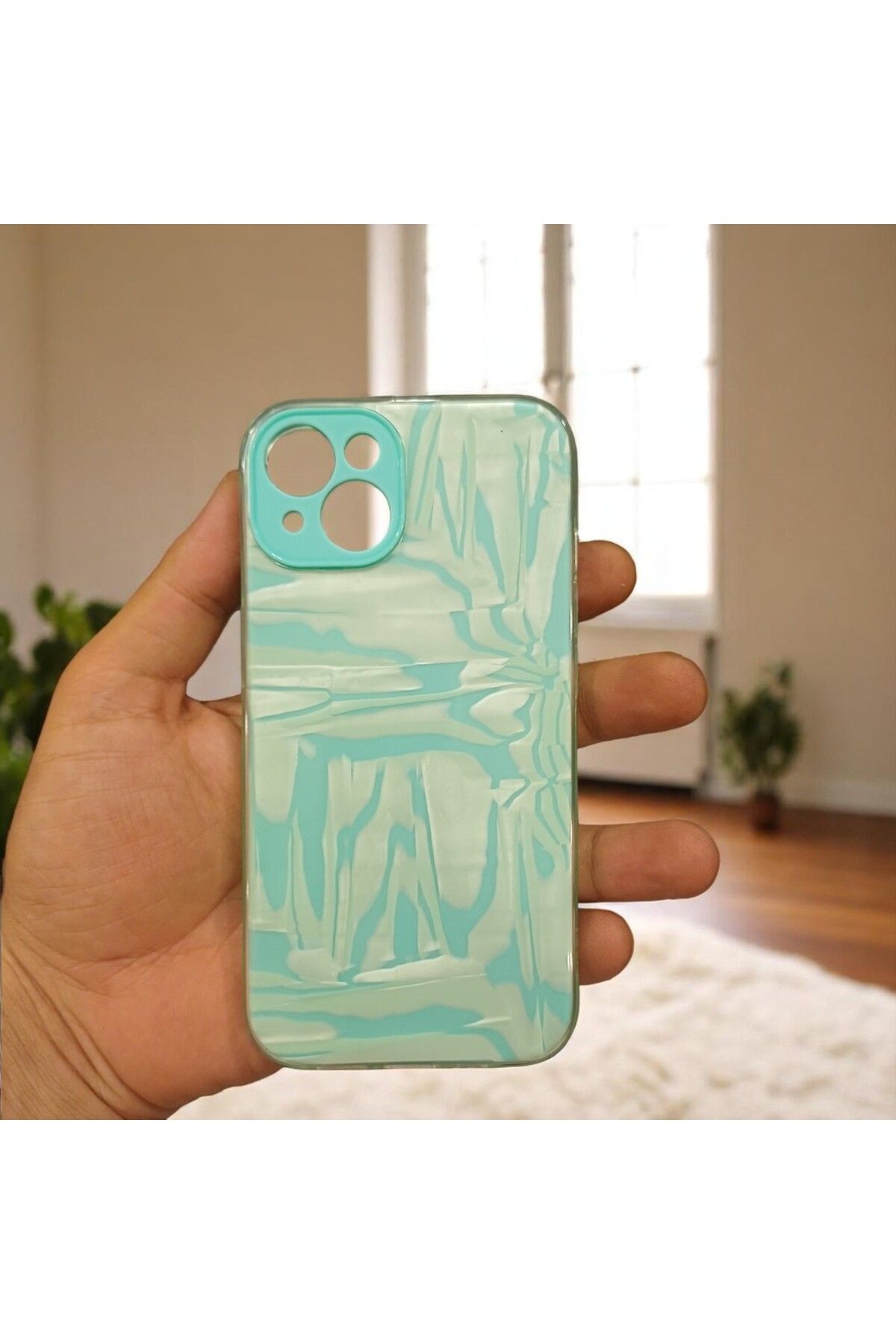 RONA STORE iPhone 13 Uyumlu Kamera Korumalı Silikon Kılıf(çıkarılabilir desen katmanı)