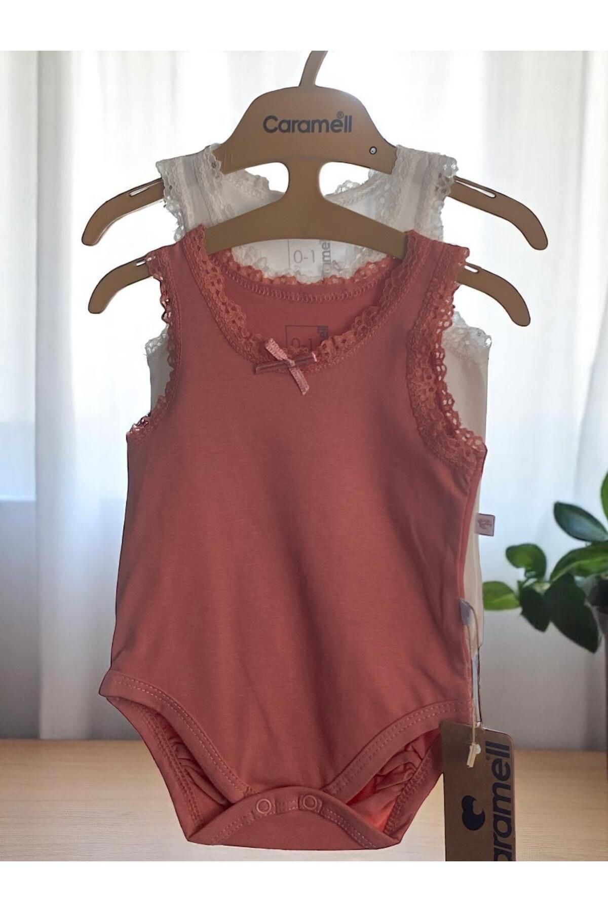 ALTINTAŞ BABY Dantel Detaylı %100 Pamuk 2'li Body Set Kız Bebek