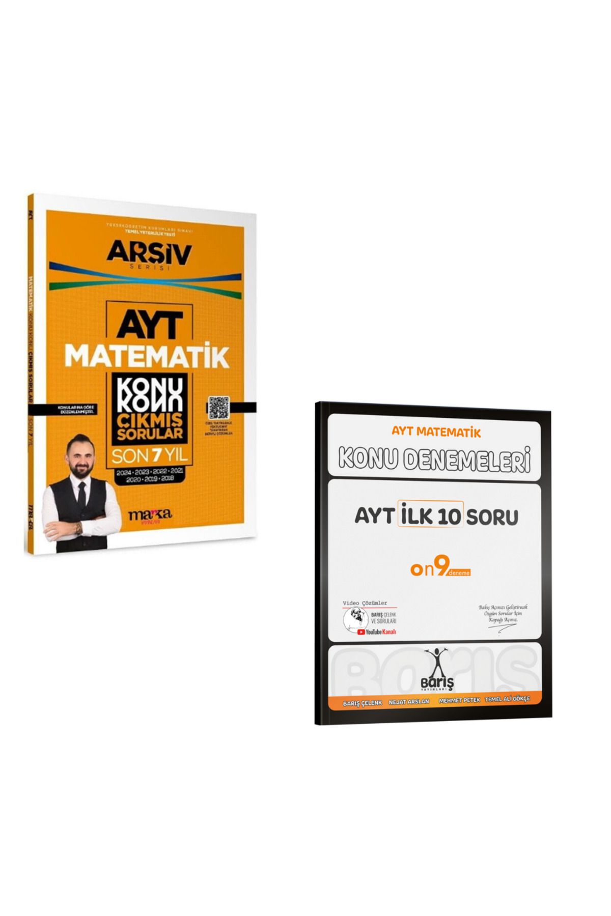Marsis Yayınları Marka AYT Matematik Konu Konu 7 Yıl Çıkmış Sorular ve Barış AYT İlk 10 Soru Denemesi