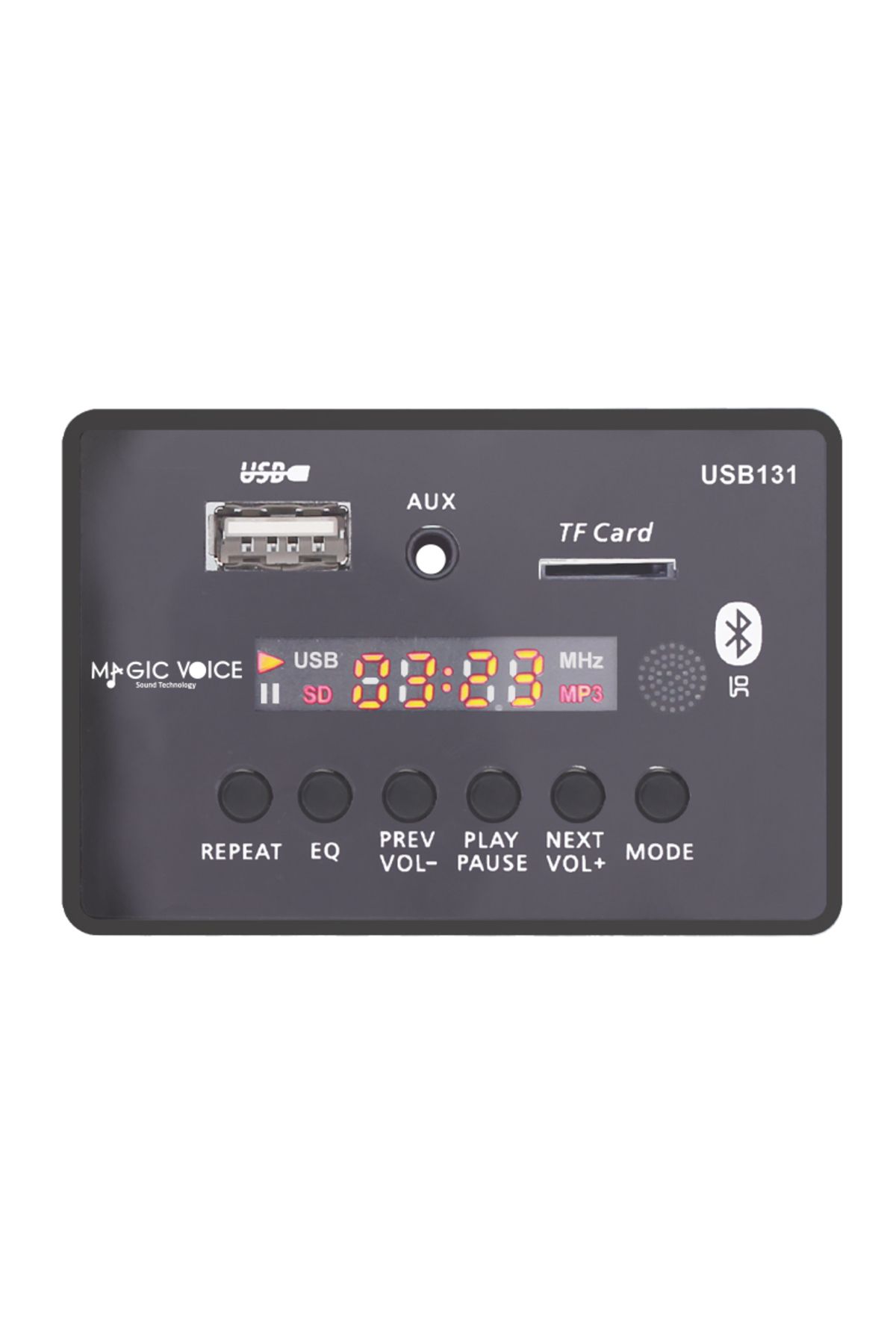 feifei Mv-14907 Usb/Sd/Mic/Aux/Bluetooth Kumandali Ekranli Oto Teyp Çevirici Dijital Player Board