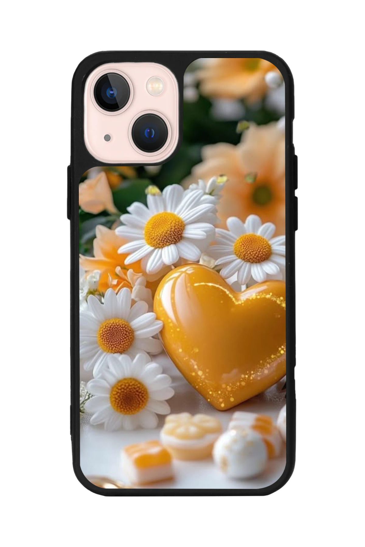Aksel Kılıf Apple iPhone 14 Plus Uyumlu Baskılı, Mat Siyah,Yumuşak Silikon,Koruyucu,Şok Emici Kapak,Kılıf