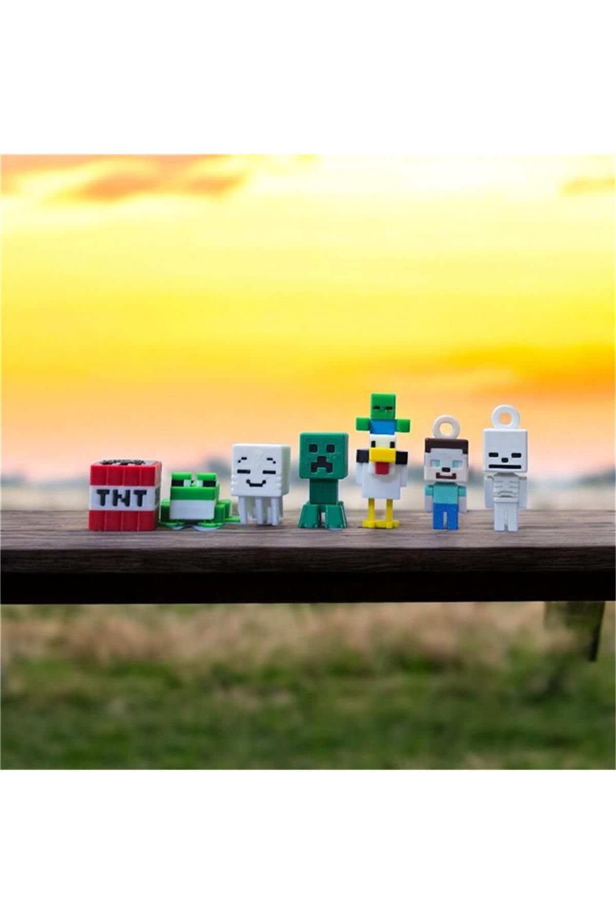 GENCAX Minecraft 7 Adet Figür Oyuncak Seti