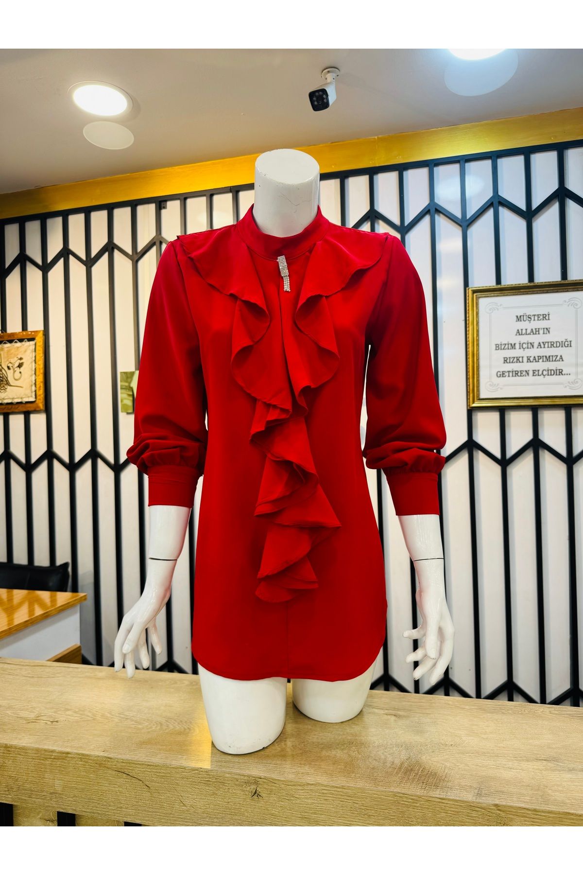 MC Boutique Dubai Fırfırlı Kadın Gömlek®️
