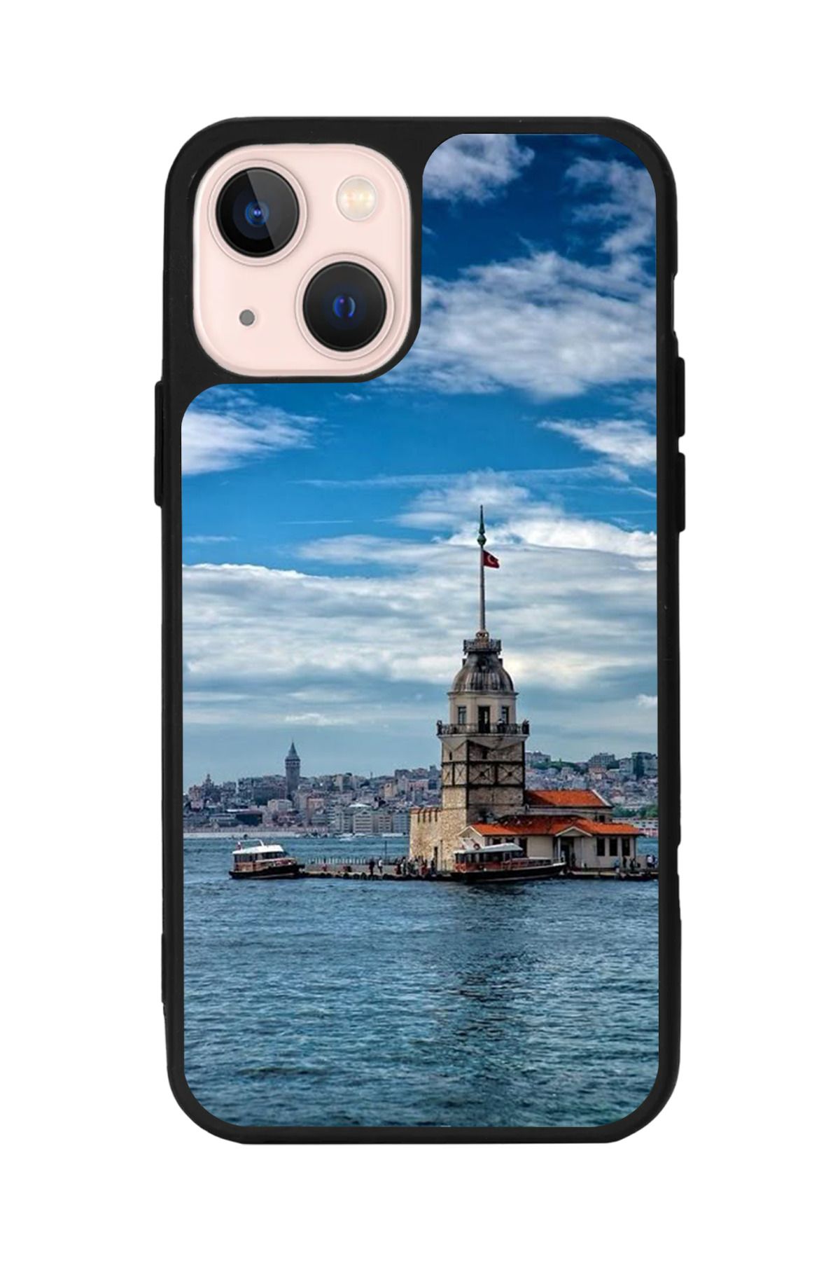 Aksel Kılıf Apple iPhone 15 Plus Uyumlu Baskılı,Mat Siyah,Yumuşak Silikon,Koruyucu,Şok Emici Kapak,Kılıf