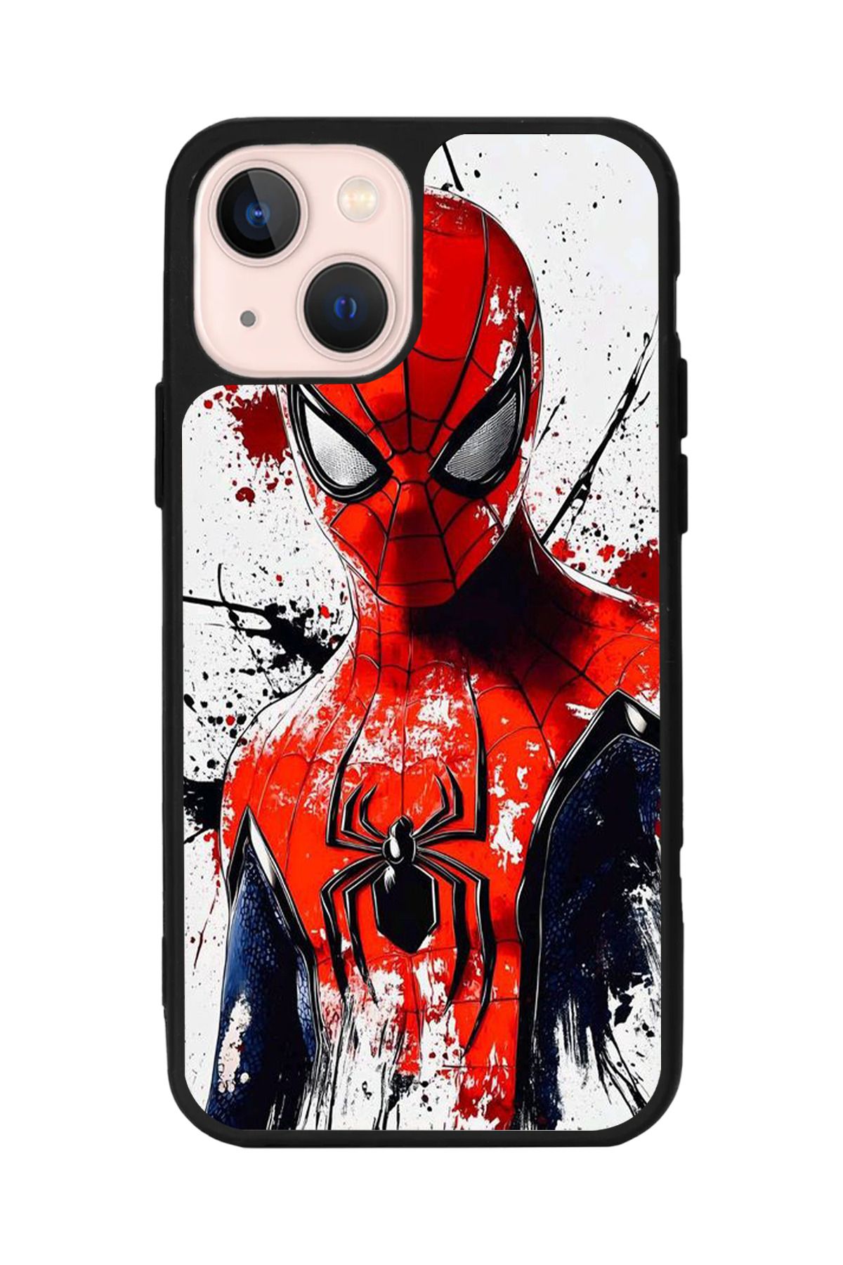 Aksel Kılıf Apple iPhone 14 Plus Uyumlu Baskılı, Mat Siyah,Yumuşak Silikon,Koruyucu,Şok Emici Kapak,Kılıf