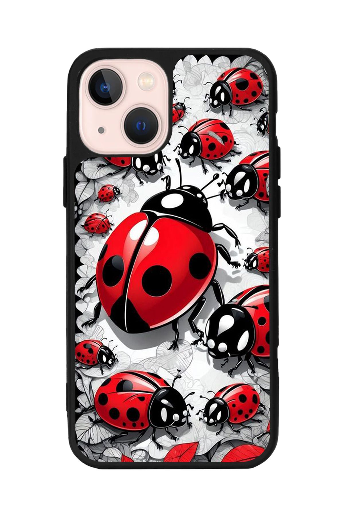 Aksel Kılıf Apple iPhone 15 Plus Uyumlu Baskılı,Mat Siyah,Yumuşak Silikon,Koruyucu,Şok Emici Kapak,Kılıf