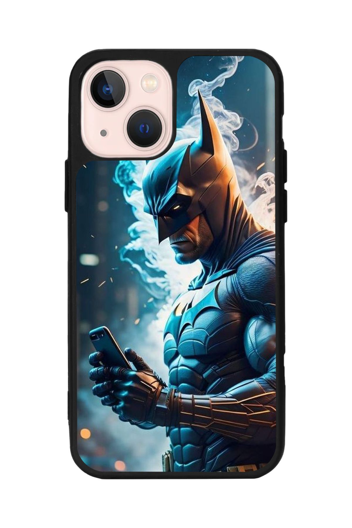 Aksel Kılıf Apple iPhone 15 Plus Uyumlu Baskılı,Mat Siyah,Yumuşak Silikon,Koruyucu,Şok Emici Kapak,Kılıf