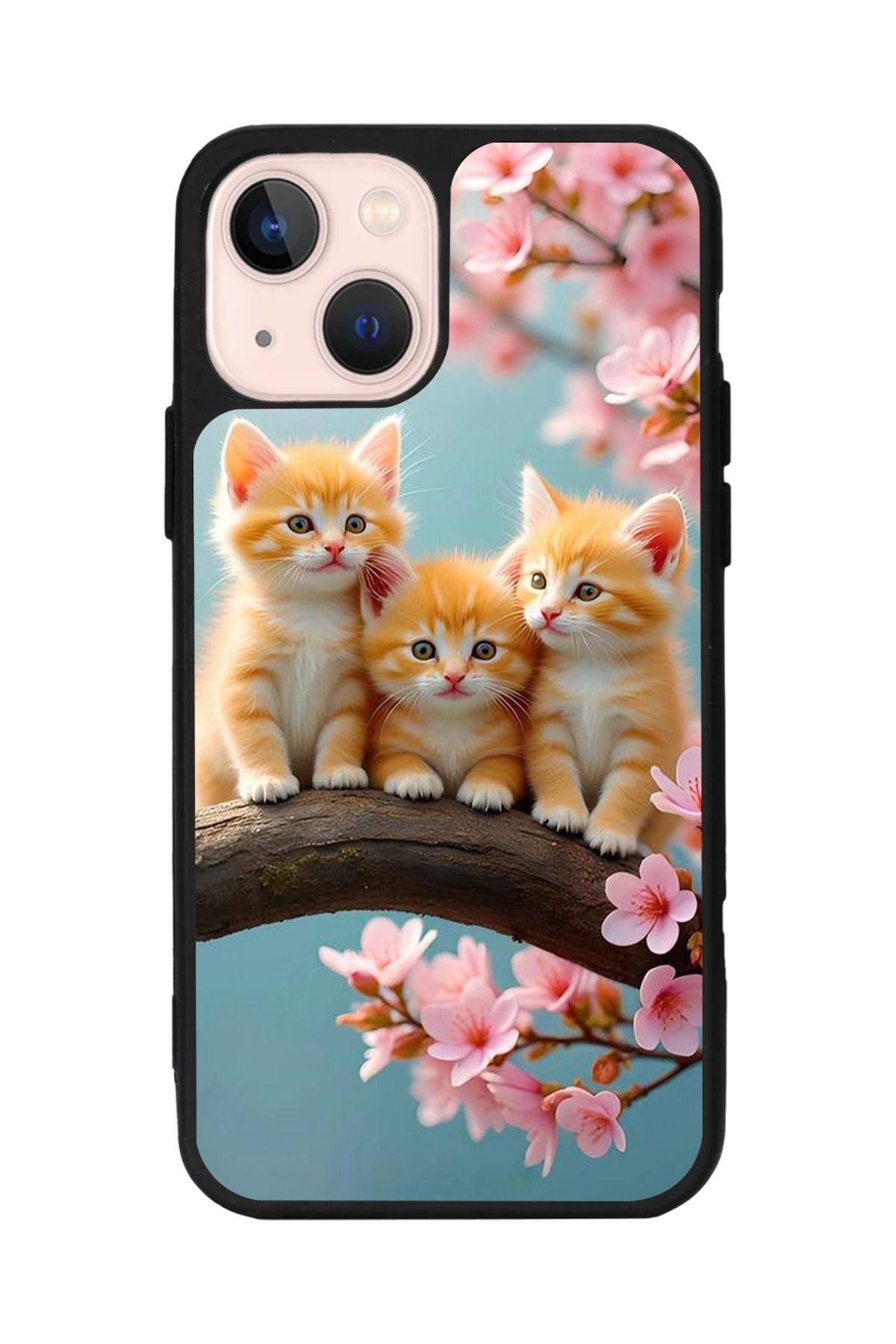 Aksel Kılıf Apple iPhone 15 Plus Uyumlu Baskılı,Mat Siyah,Yumuşak Silikon,Koruyucu,Şok Emici Kapak,Kılıf