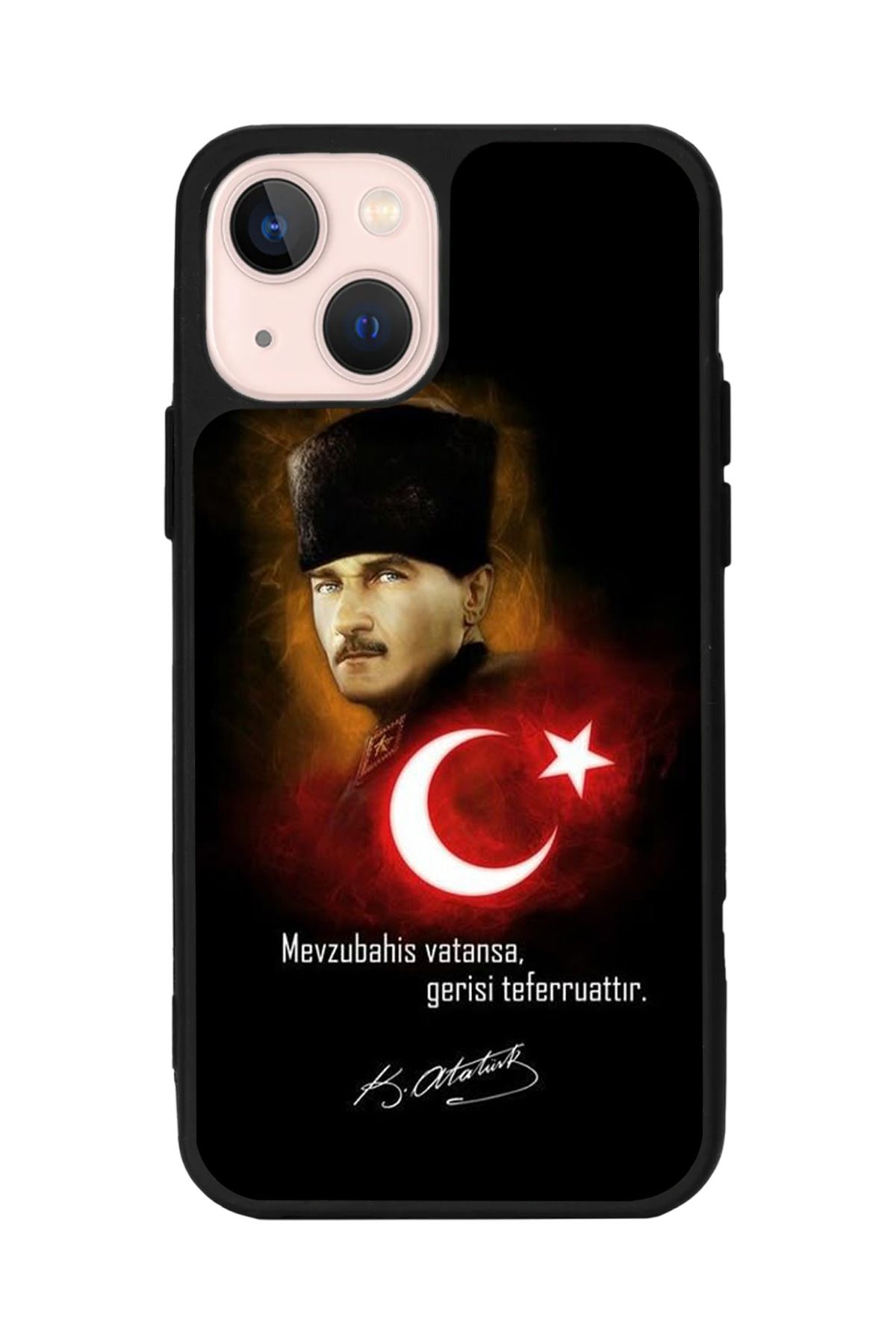 Aksel Kılıf Apple iPhone 15 Plus Uyumlu Baskılı,Mat Siyah,Yumuşak Silikon,Koruyucu,Şok Emici Kapak,Kılıf
