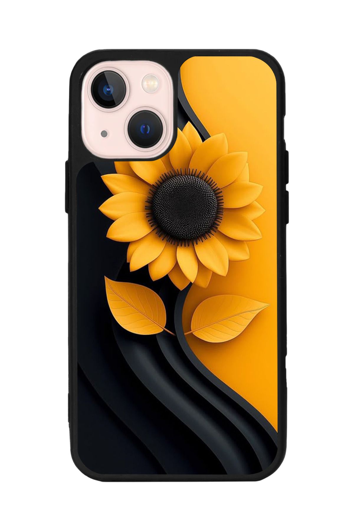 Aksel Kılıf Apple iPhone 14 Plus Uyumlu Baskılı, Mat Siyah,Yumuşak Silikon,Koruyucu,Şok Emici Kapak,Kılıf