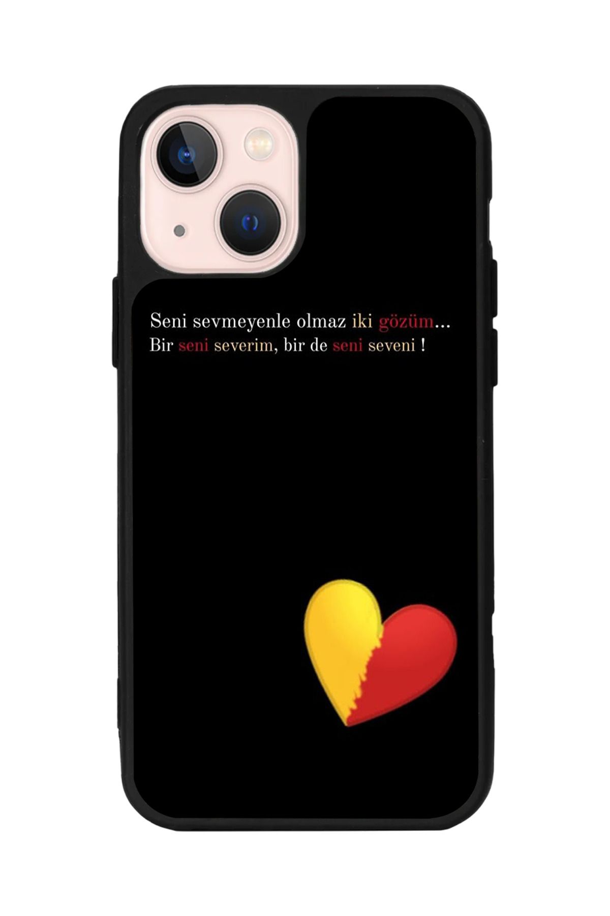 Aksel Kılıf Apple iPhone 15 Plus Uyumlu Baskılı,Mat Siyah,Yumuşak Silikon,Koruyucu,Şok Emici Kapak,Kılıf
