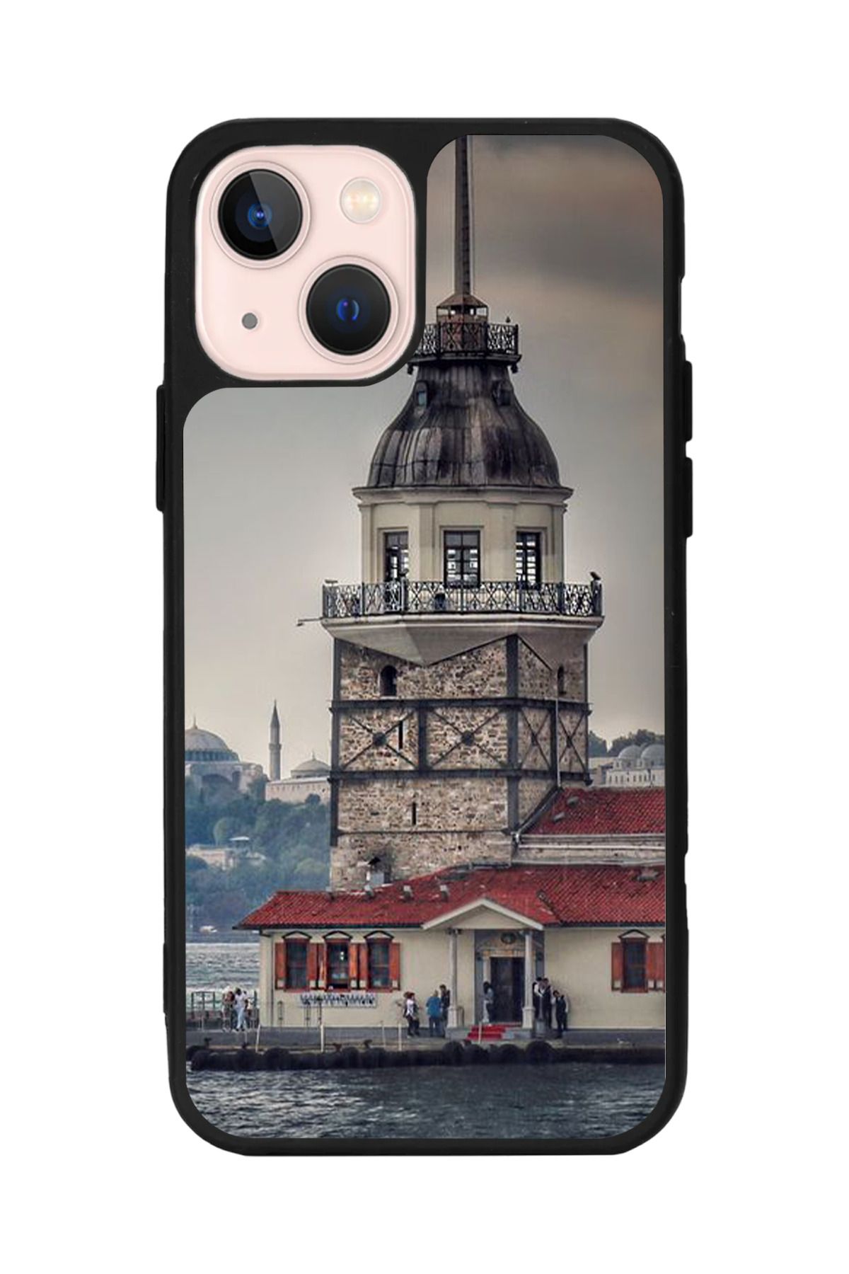 Aksel Kılıf Apple iPhone 15 Plus Uyumlu Baskılı,Mat Siyah,Yumuşak Silikon,Koruyucu,Şok Emici Kapak,Kılıf