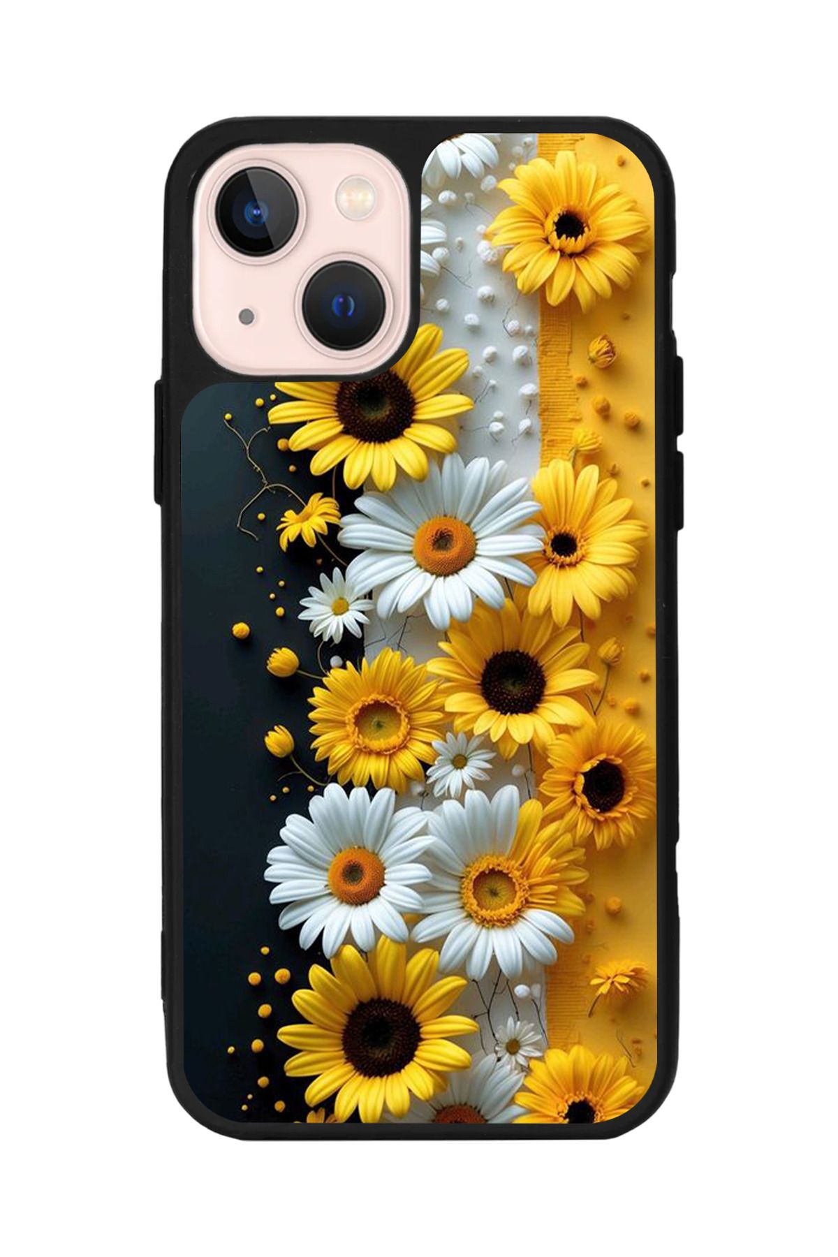 Aksel Kılıf Apple iPhone 15 Plus Uyumlu Baskılı,Mat Siyah,Yumuşak Silikon,Koruyucu,Şok Emici Kapak,Kılıf